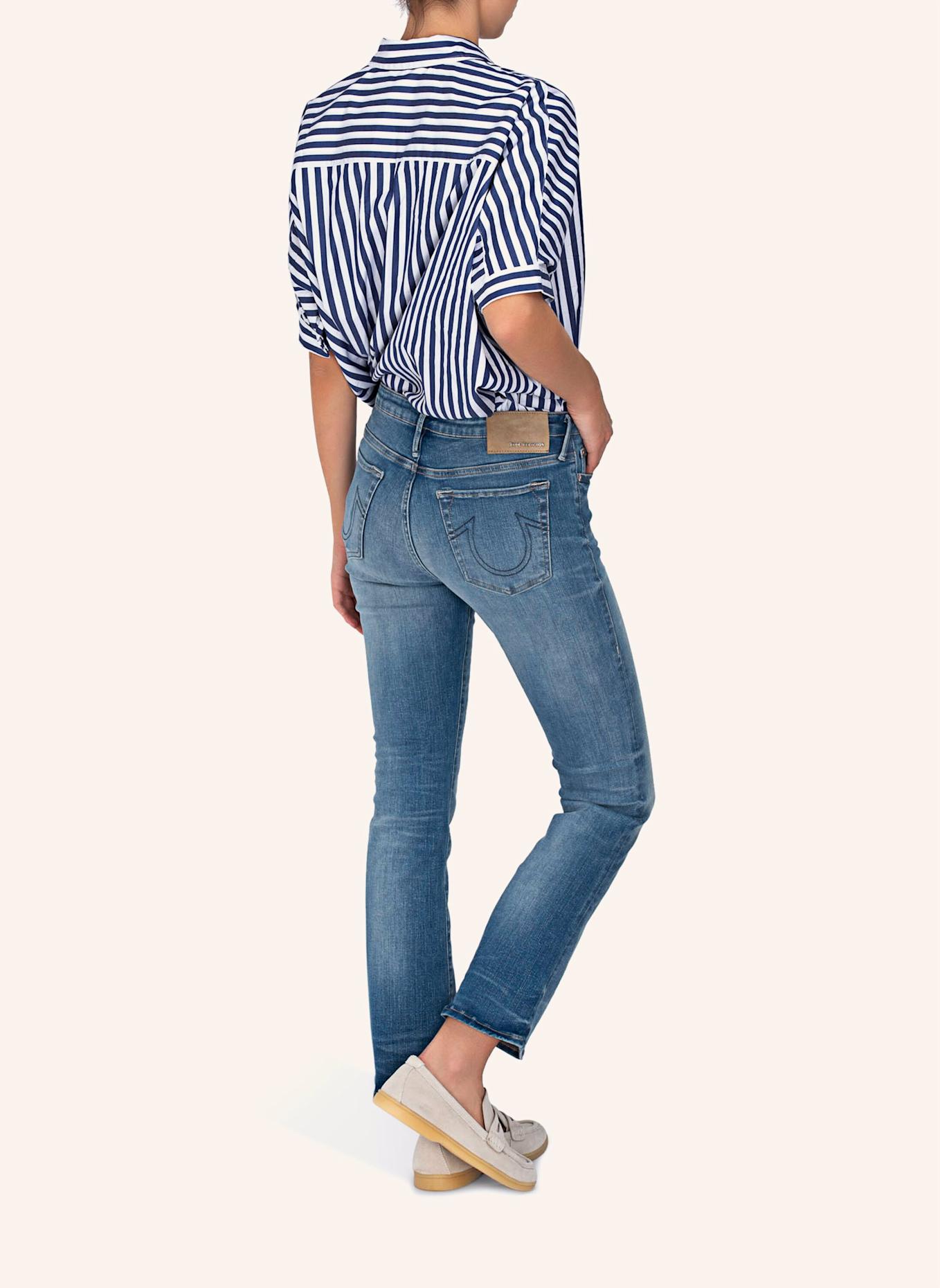 TRUE RELIGION Jeans HALLE Kick Flare: BLAUGRAU/ DUNKELBLAU