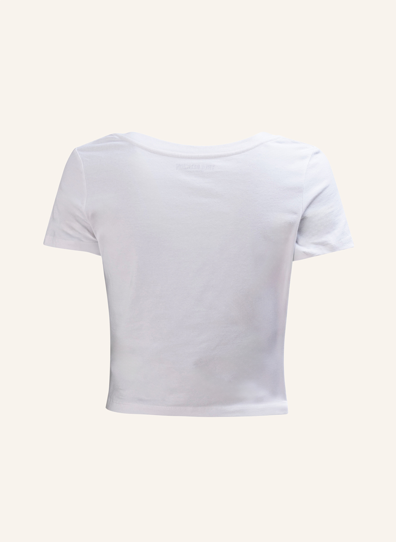 TRUE RELIGION T-Shirt Cropped: WEISS