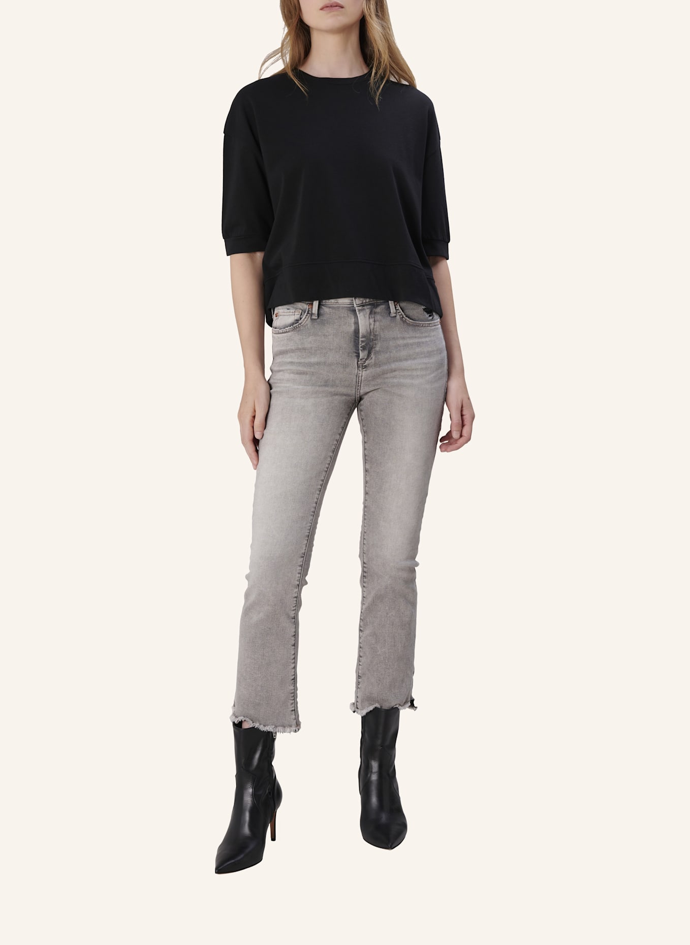 TRUE RELIGION T-Shirt LYLA: SCHWARZ