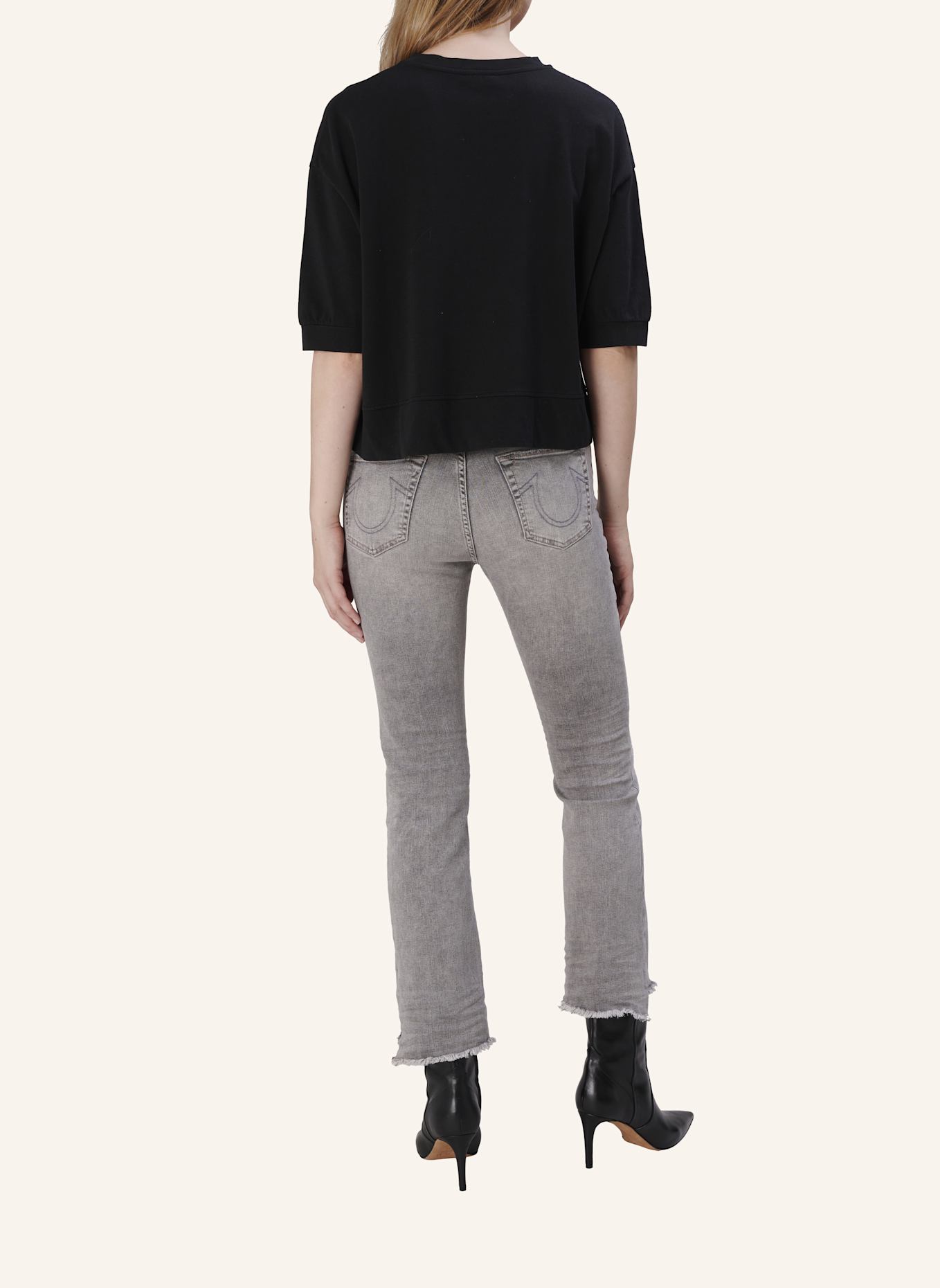 TRUE RELIGION T-Shirt LYLA: SCHWARZ