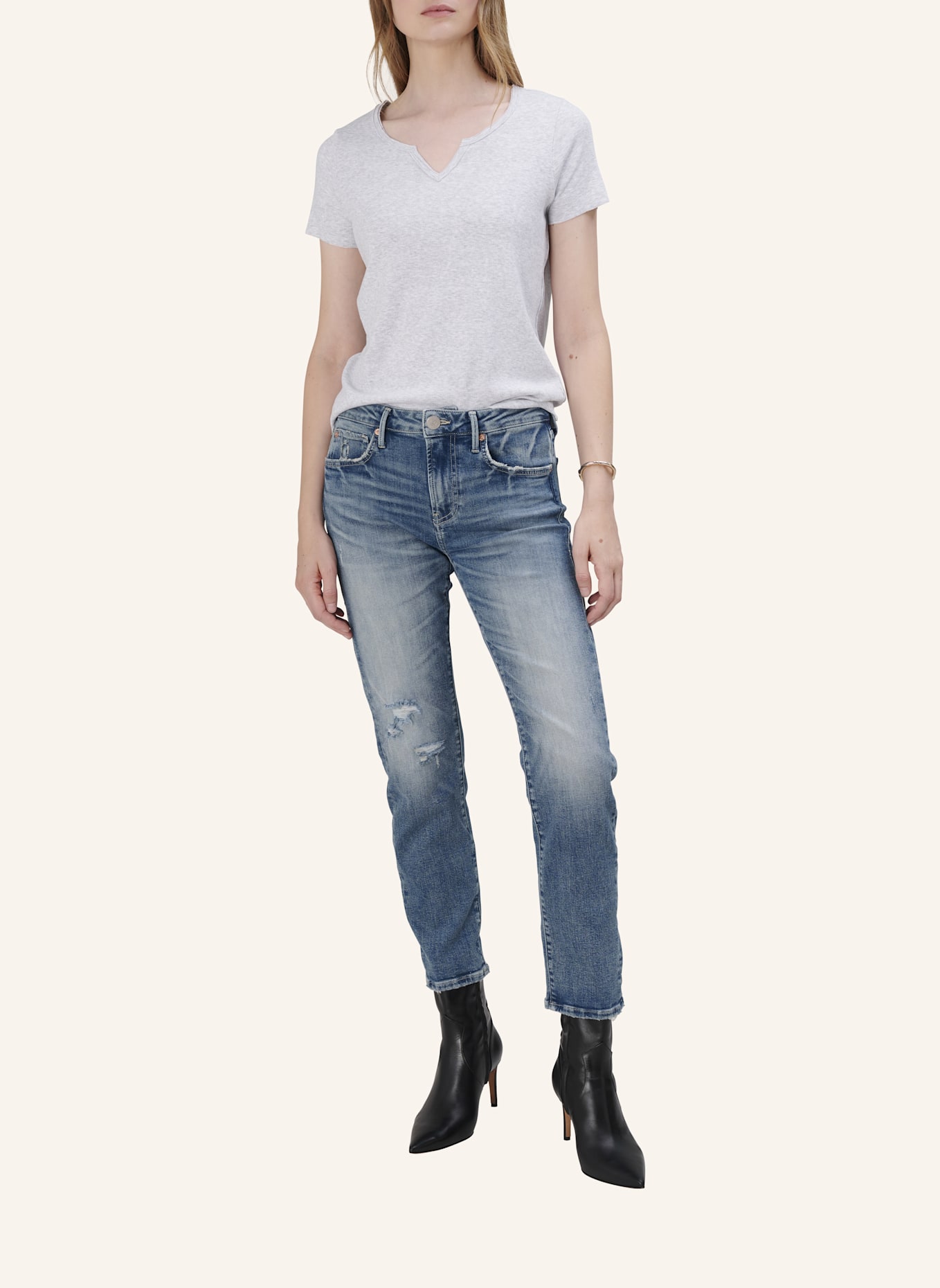 TRUE RELIGION Jeans Piper: BLAUGRAU/ DUNKELBLAU