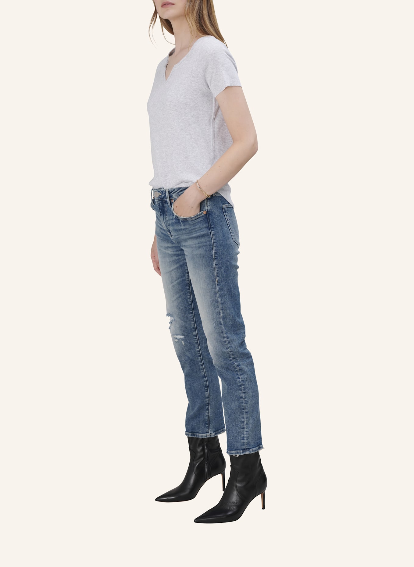 TRUE RELIGION Jeans Piper: BLAUGRAU/ DUNKELBLAU