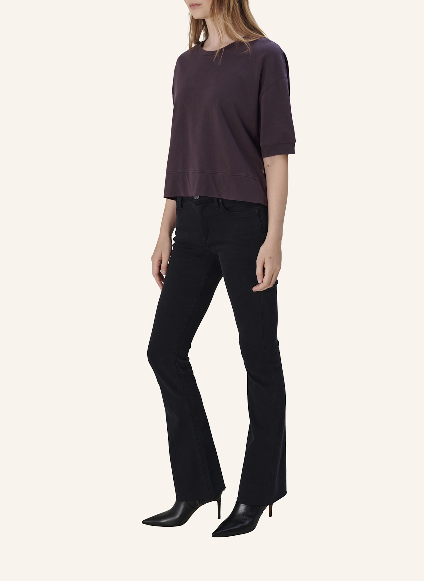 TRUE RELIGION T-Shirt LYLA: DUNKELLILA