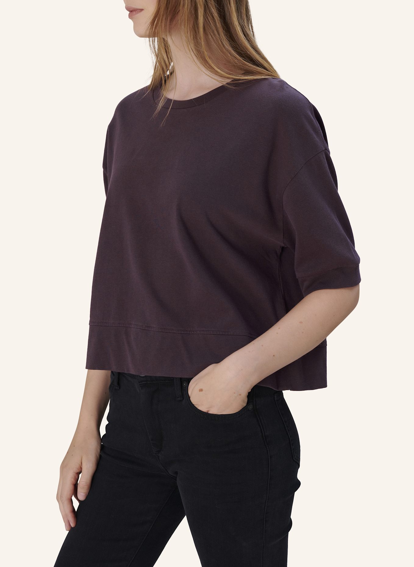 TRUE RELIGION T-Shirt LYLA: DUNKELLILA