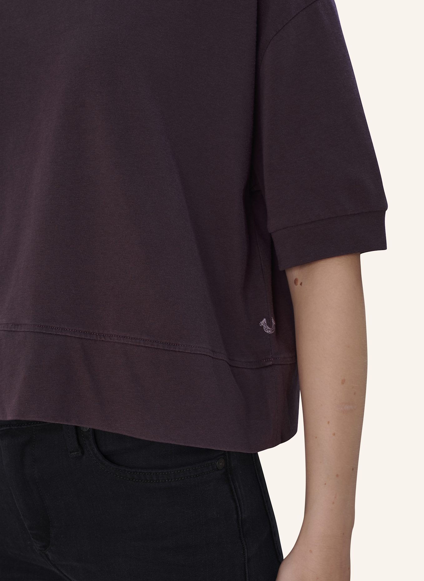 TRUE RELIGION T-Shirt LYLA: DUNKELLILA