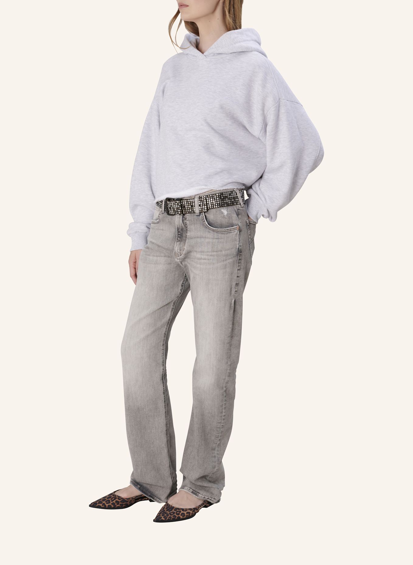 TRUE RELIGION Hoodie BROOKLYN: GRAU