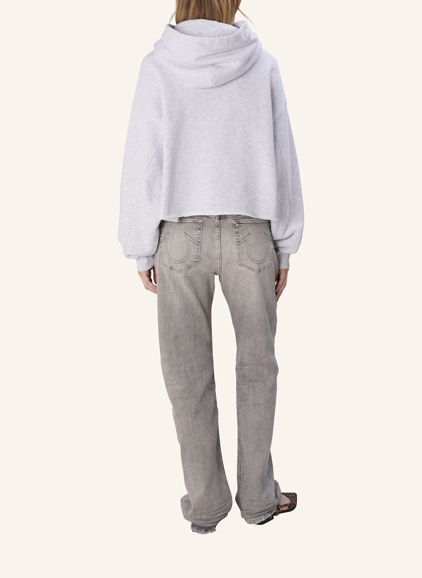 TRUE RELIGION Hoodie BROOKLYN: GRAU