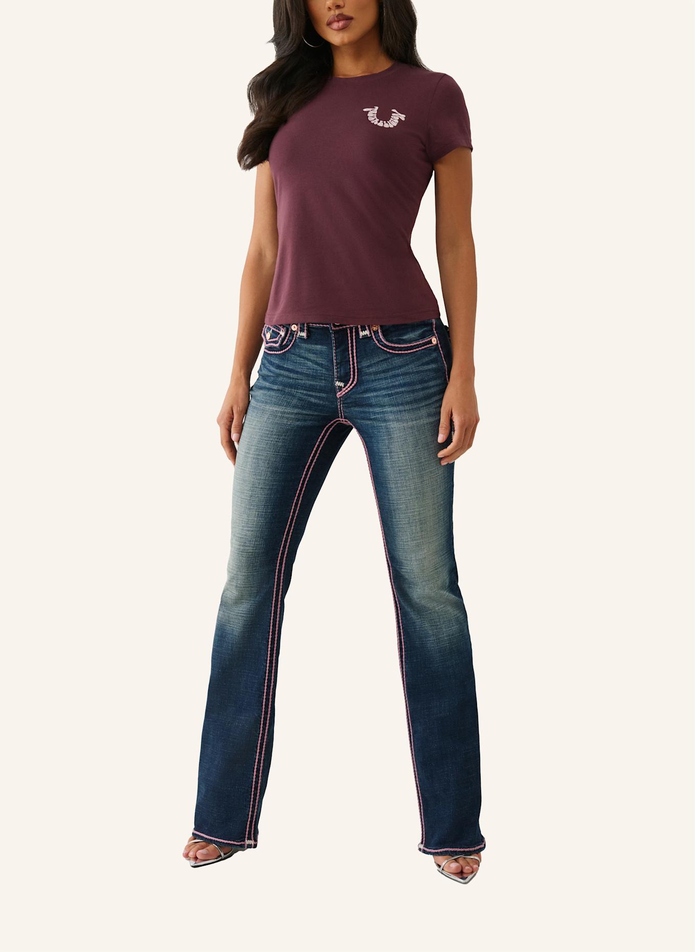 TRUE RELIGION T-Shirt: DUNKELROT