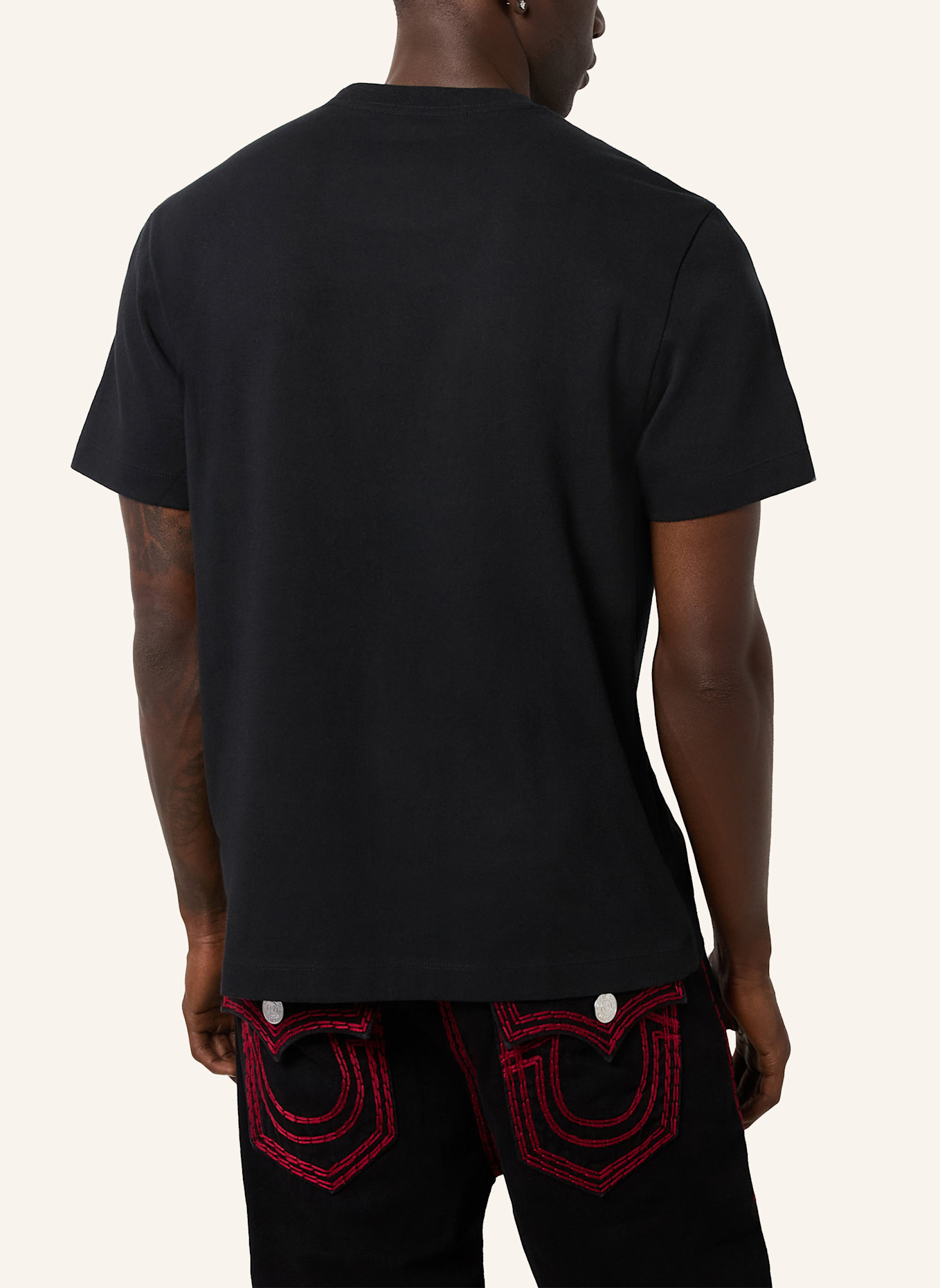TRUE RELIGION T-Shirt: SCHWARZ