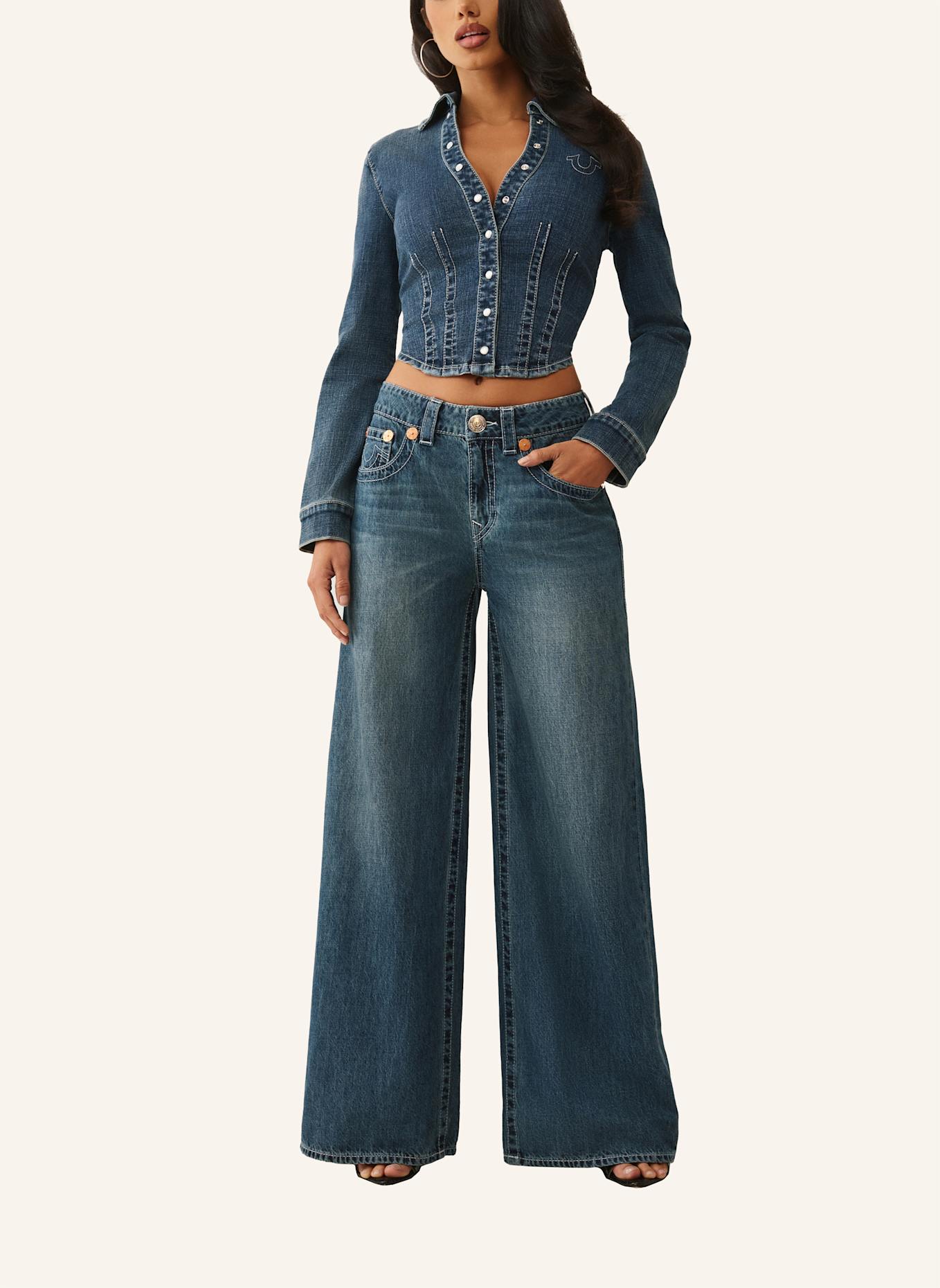 TRUE RELIGION Jeanshemd SNATCHED: BLAU