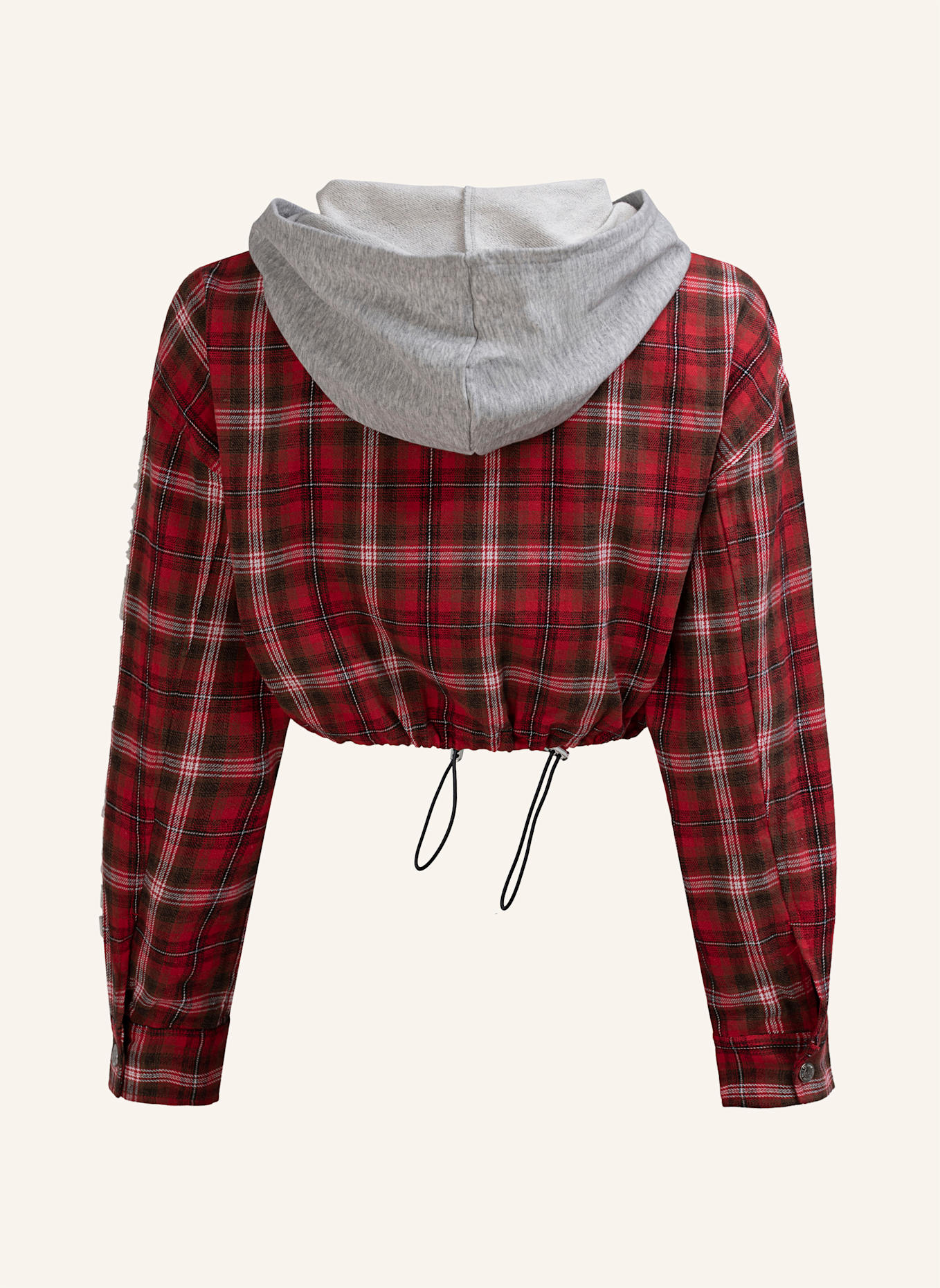 TRUE RELIGION Zip-Hoodie: ROT/ SCHWARZ/ WEISS