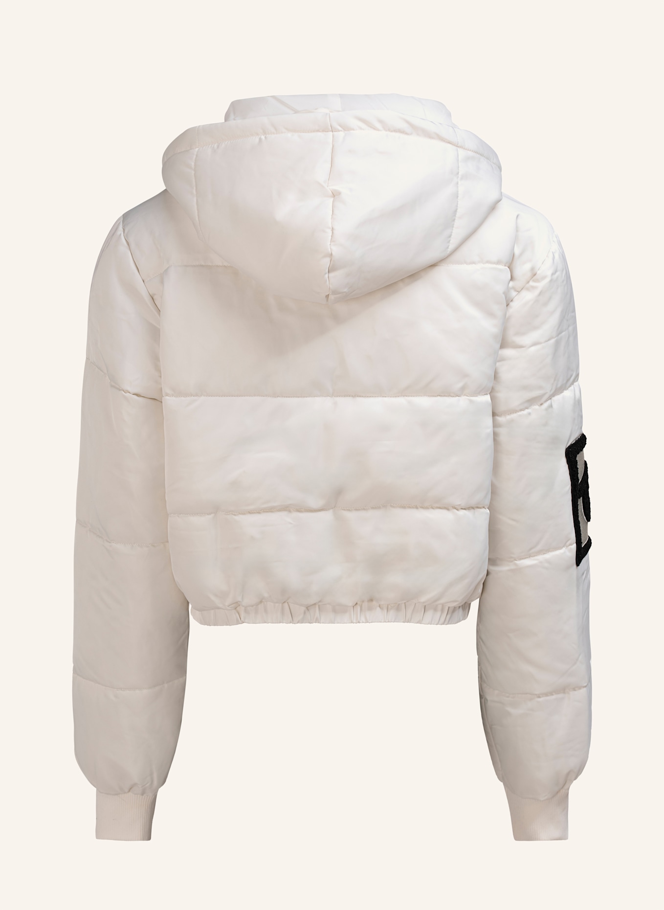 TRUE RELIGION Cropped-Puffer-Jacke: WEISS