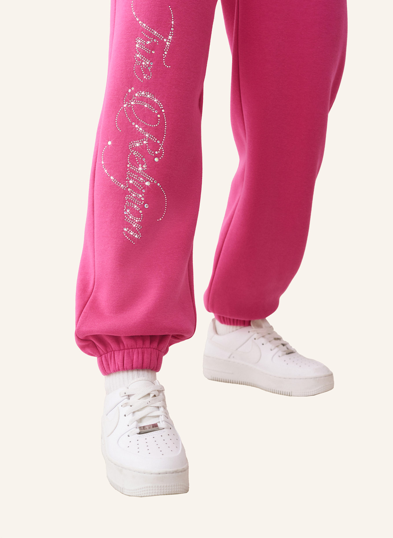 TRUE RELIGION Jogginghose CRYSTAL Boyfriend: PINK
