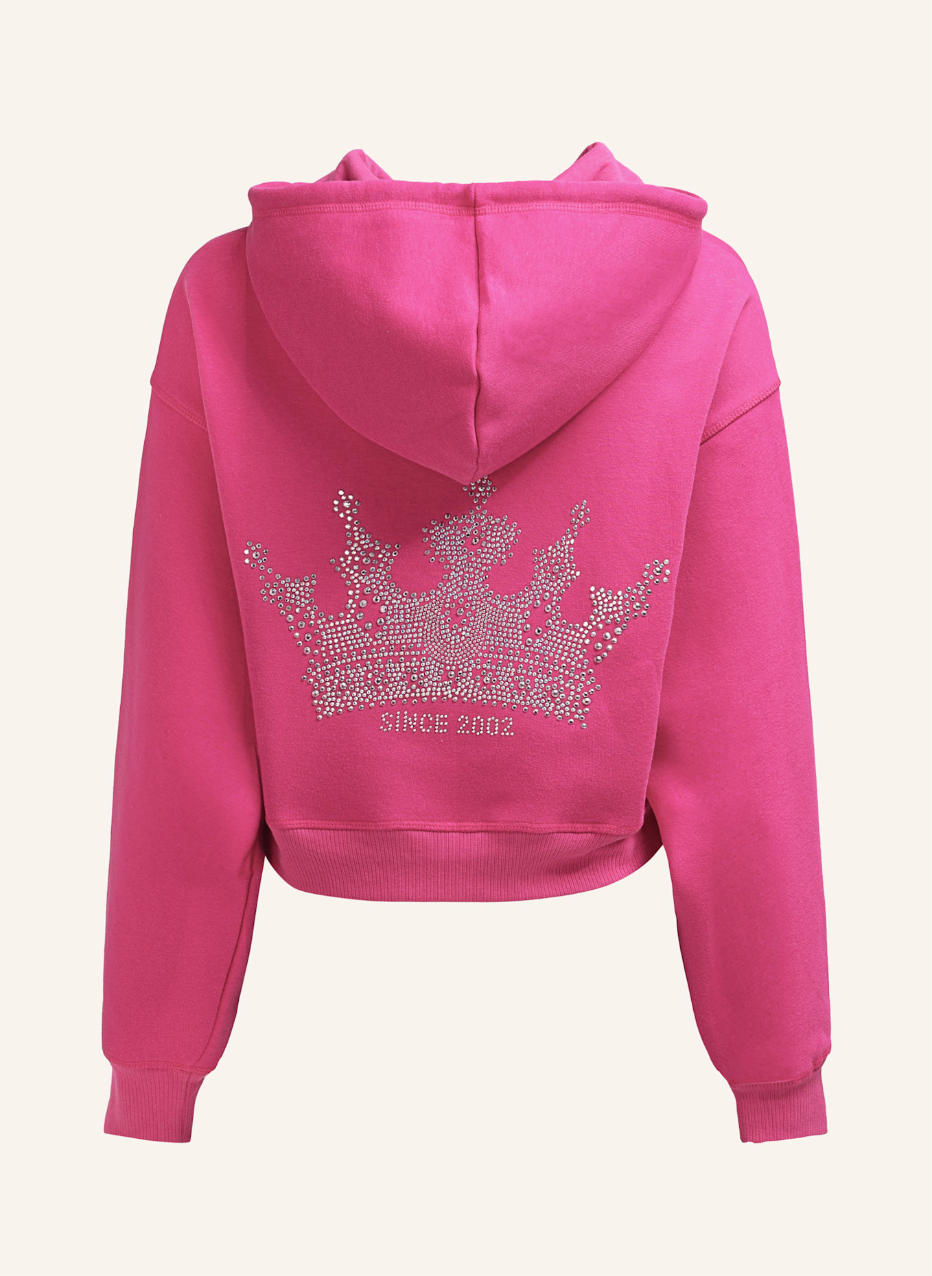 TRUE RELIGION Hoodie Cropped: PINK