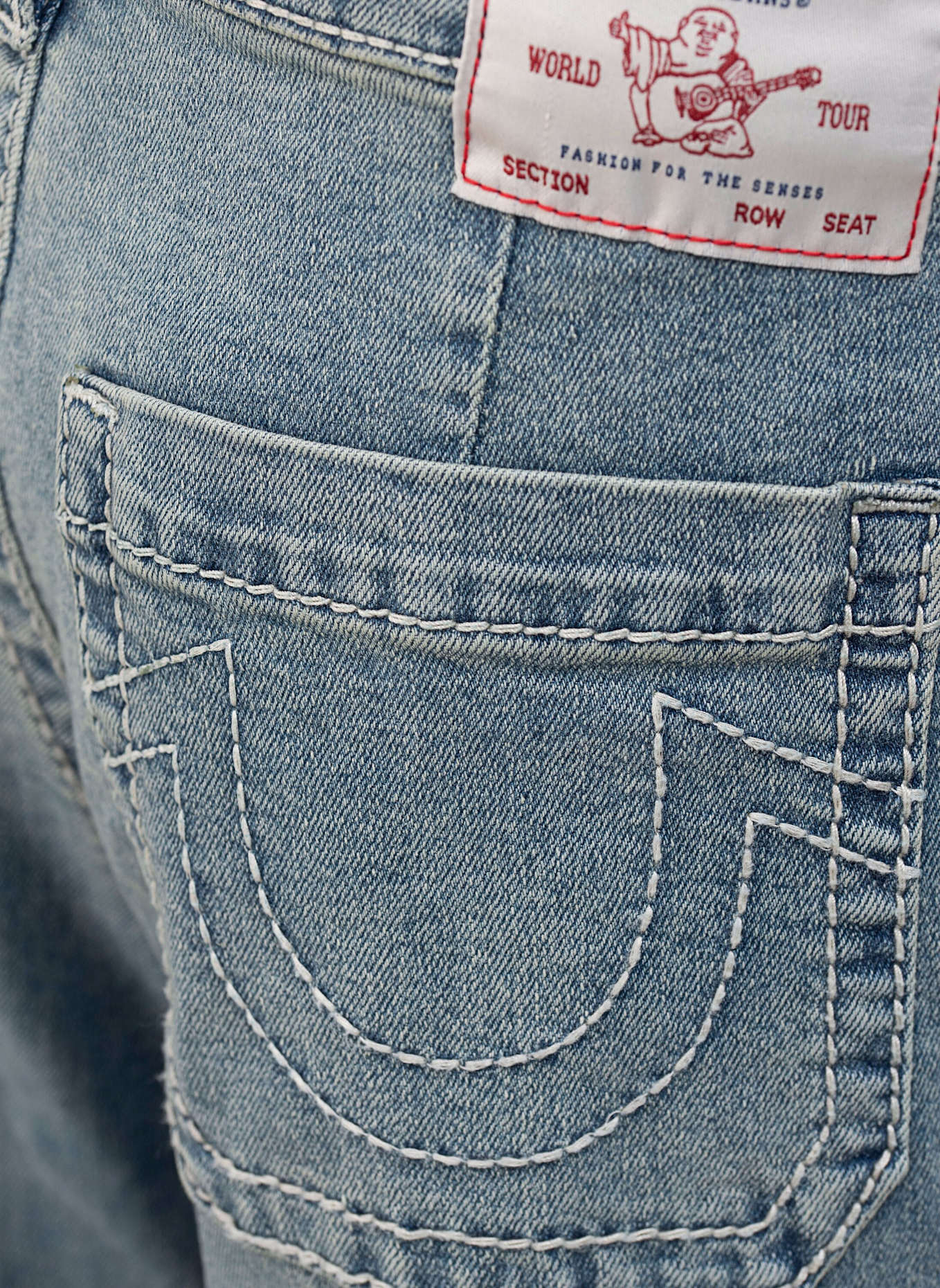 TRUE RELIGION Baggy-Jeans BOBBY: BLAU