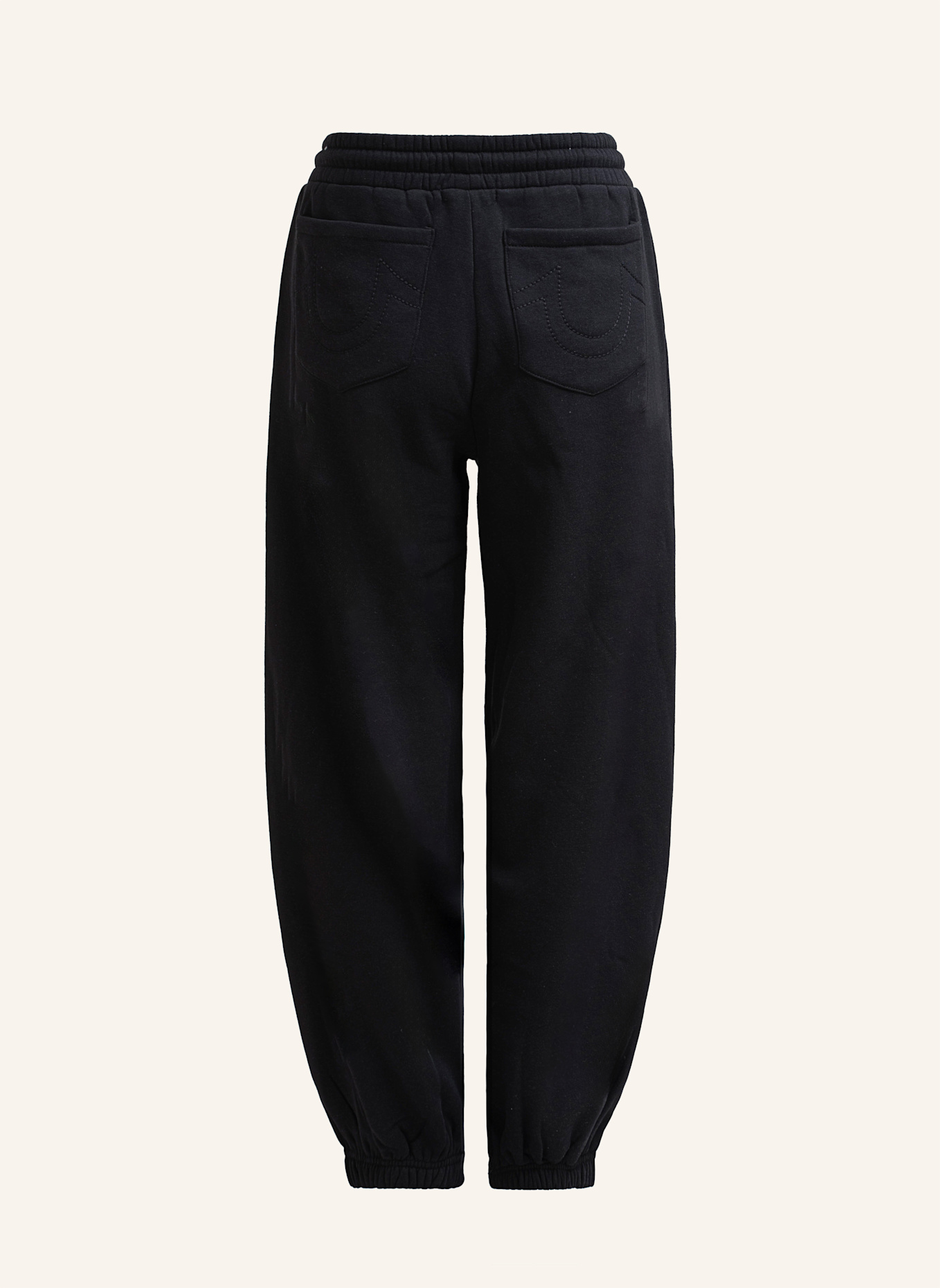 TRUE RELIGION Sweatpant LEOPARD CRYSTAL BAGGY: SCHWARZ