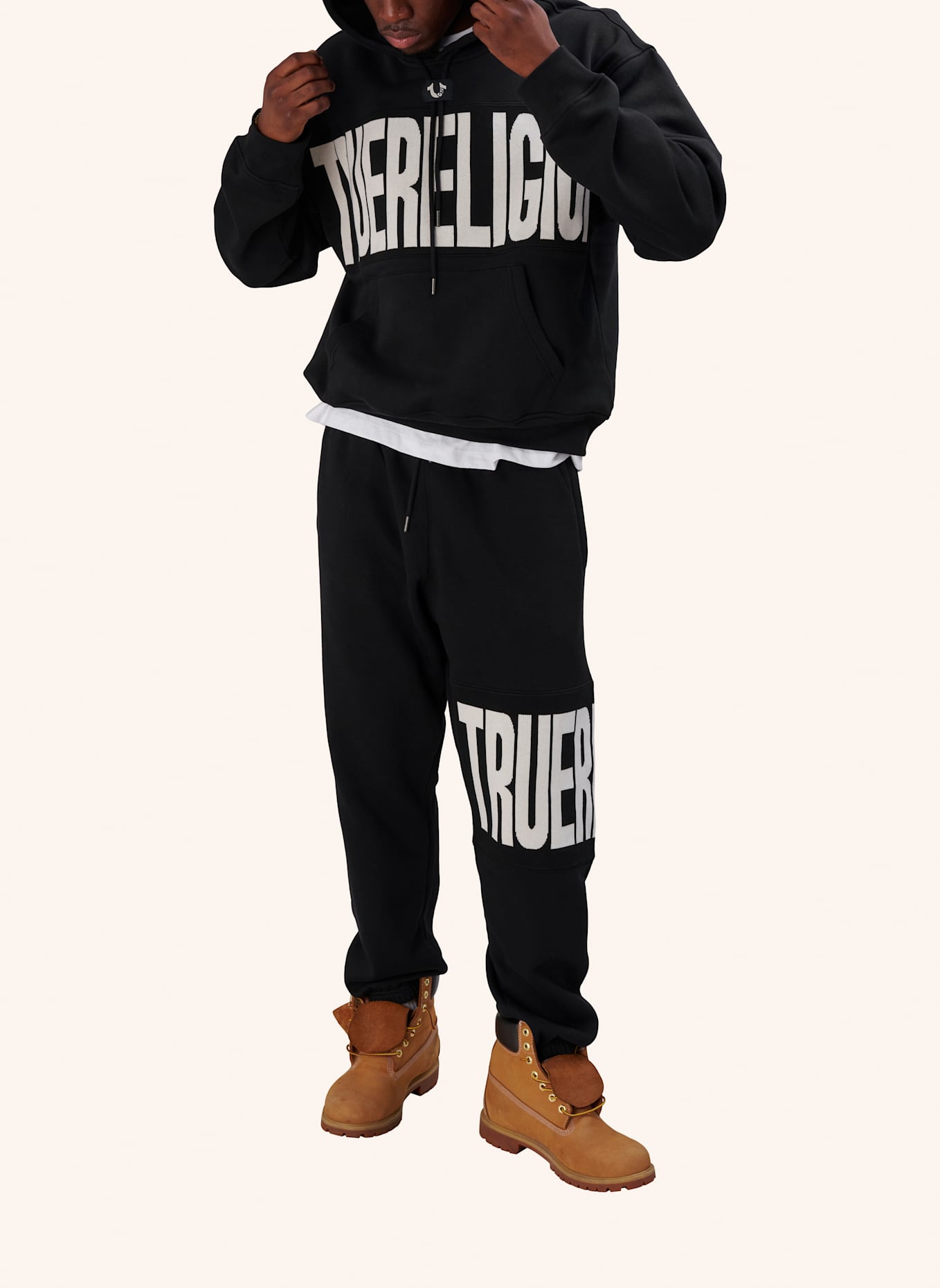 TRUE RELIGION Sweatpant: SCHWARZ