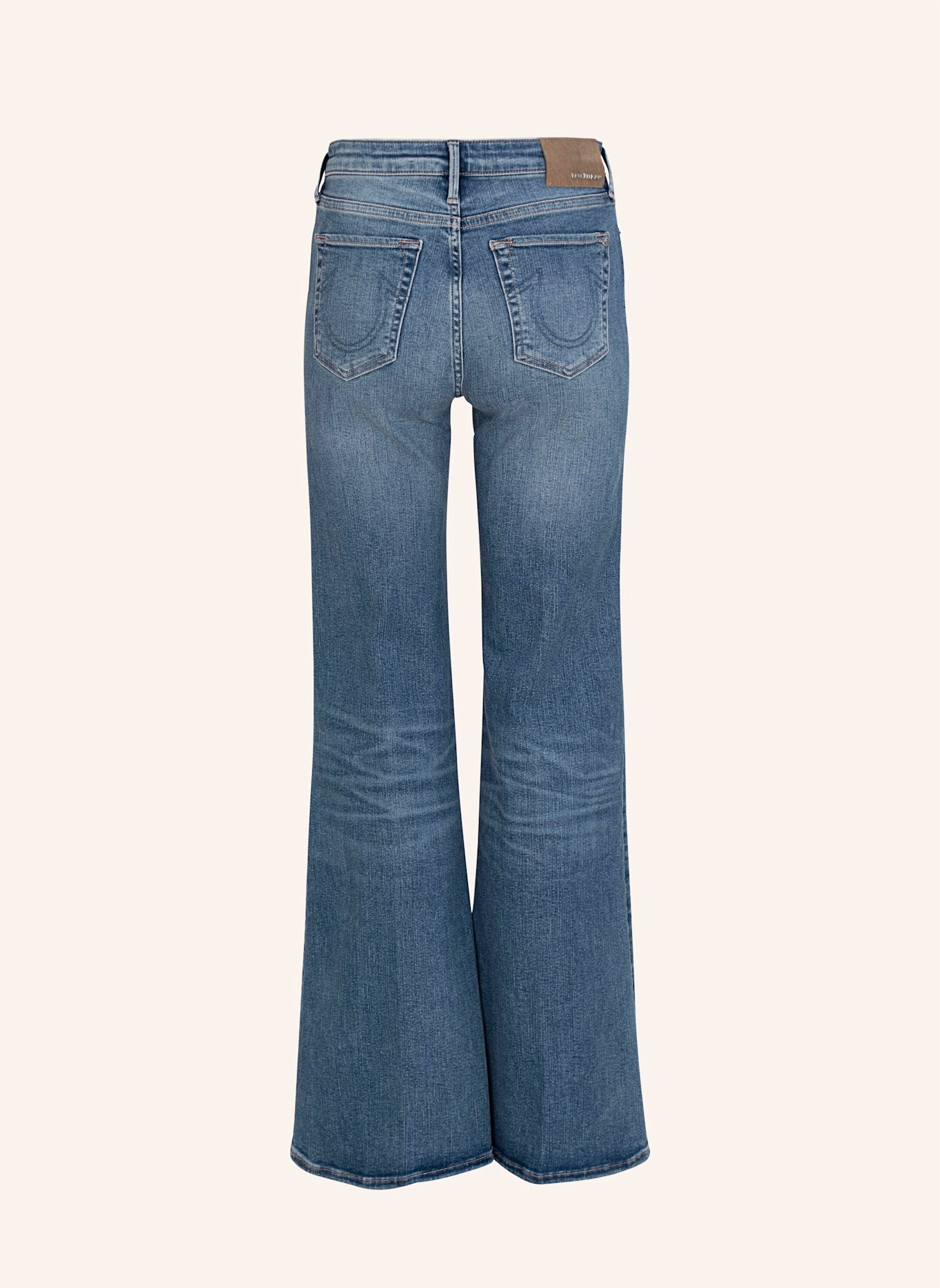TRUE RELIGION Flared Jeans MIJA: BLAUGRAU/ DUNKELBLAU