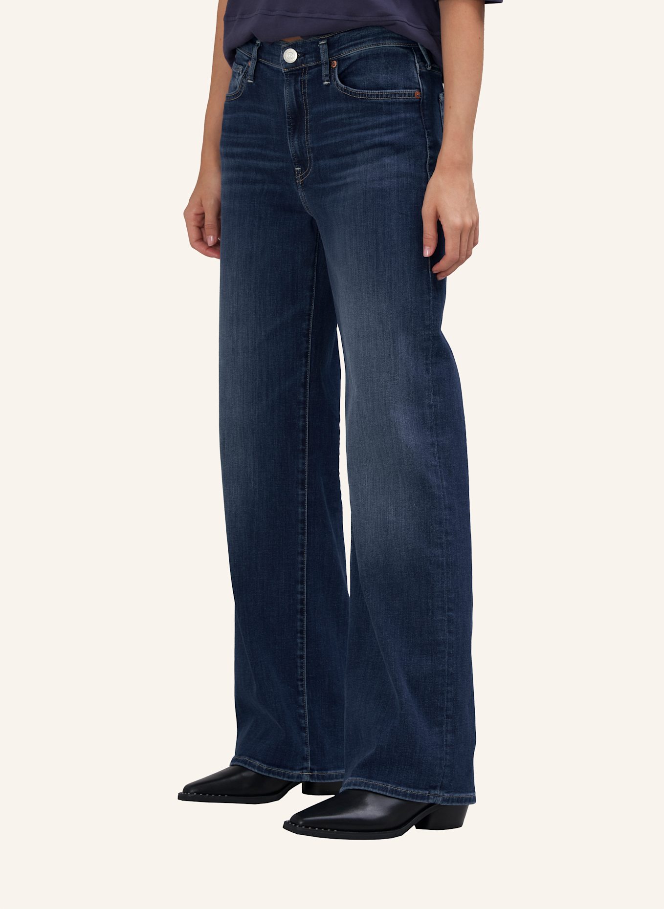 TRUE RELIGION Jeans SHIRLEY BAGGY: BLAUGRAU/ DUNKELBLAU