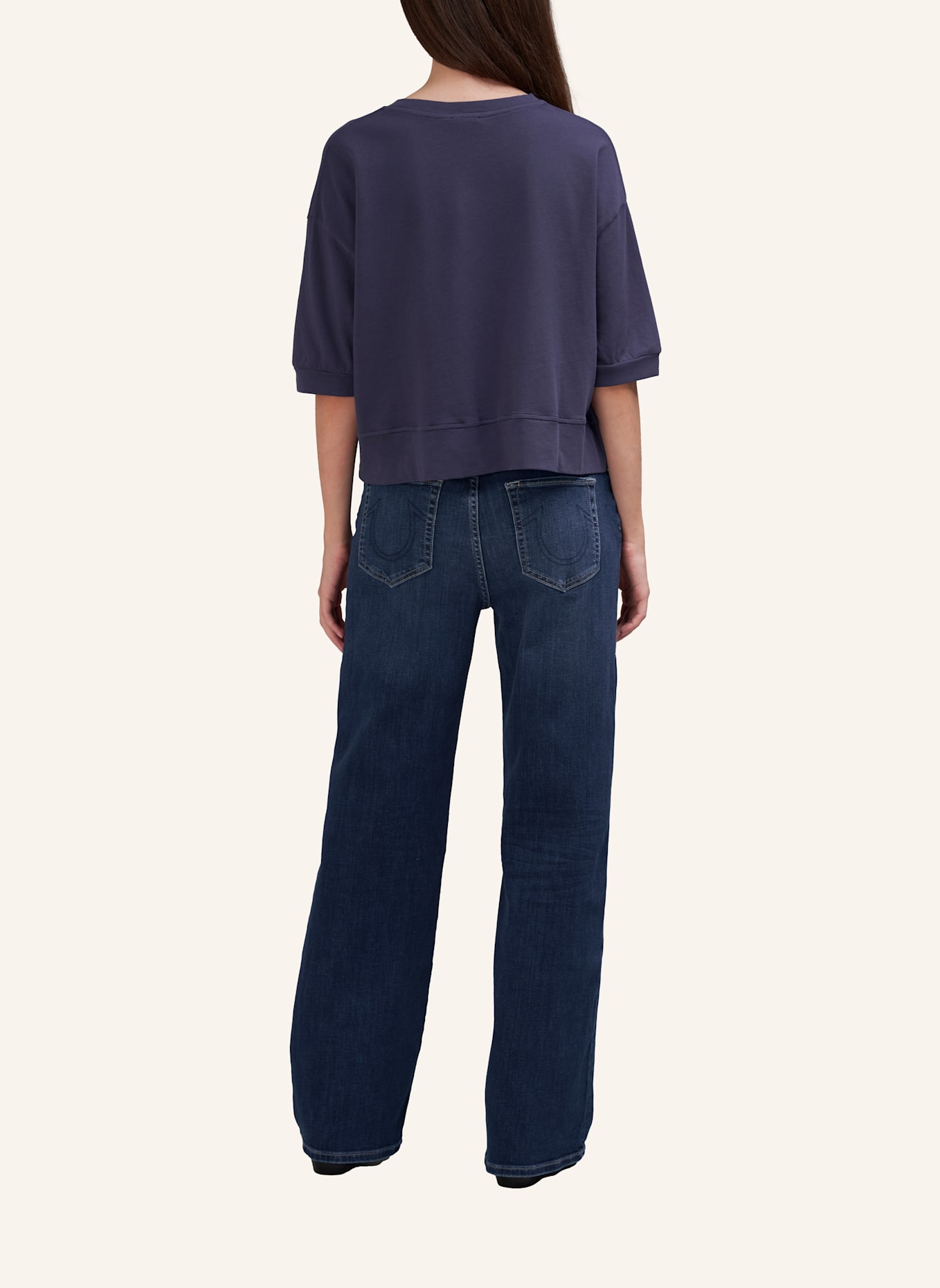 TRUE RELIGION Jeans SHIRLEY BAGGY: BLAUGRAU/ DUNKELBLAU