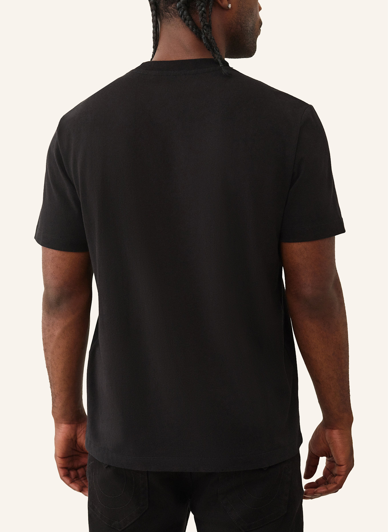 TRUE RELIGION T-Shirt HORSESHOE: SCHWARZ