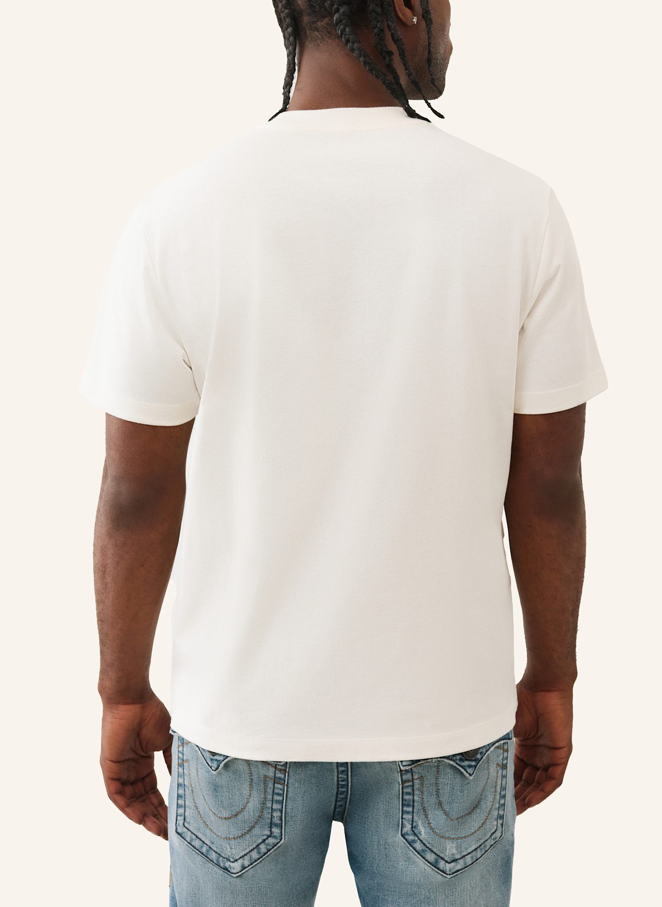 TRUE RELIGION T-Shirt HORSESHOE: WEISS