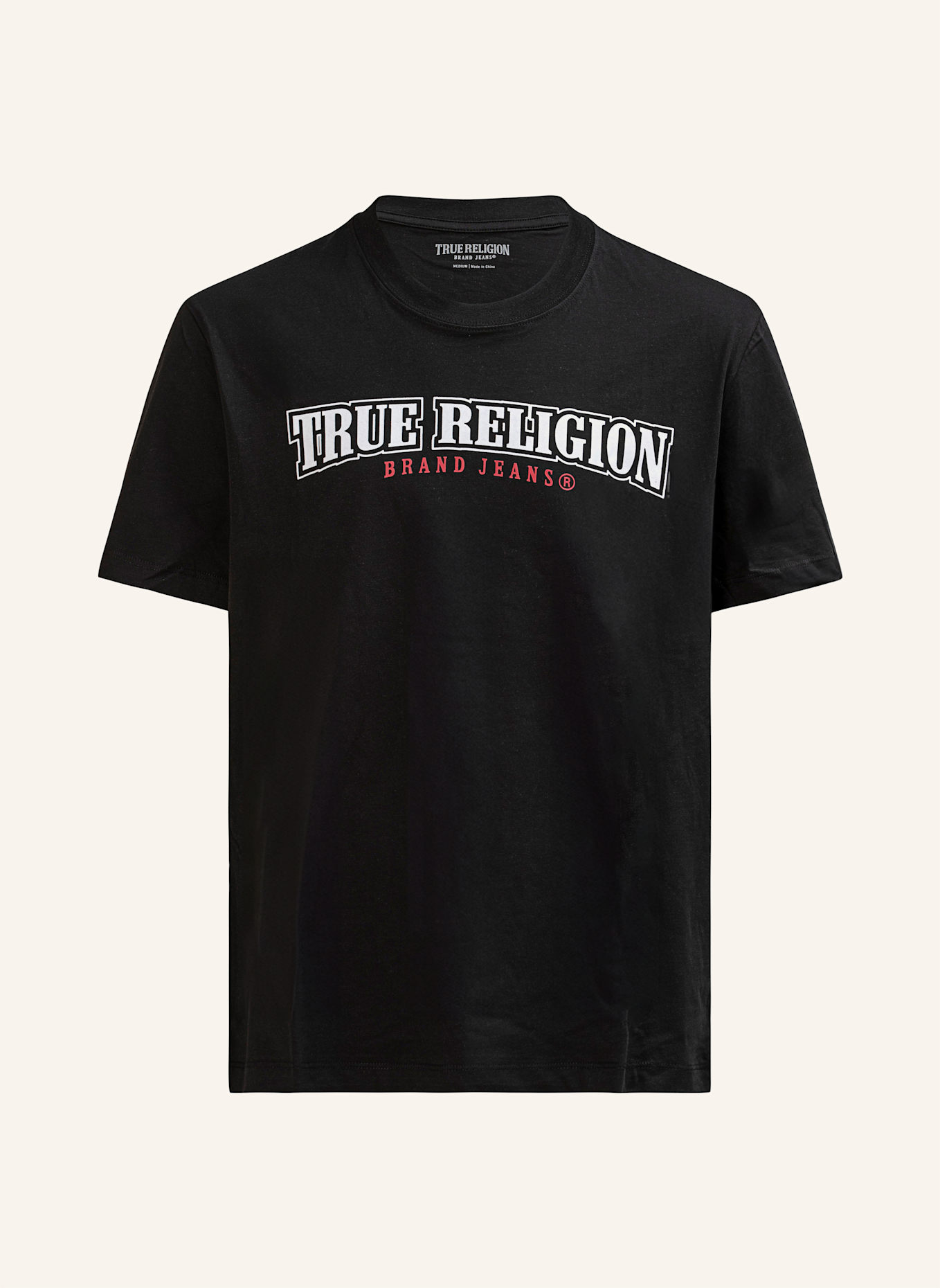 TRUE RELIGION T-Shirt BUDDHA: SCHWARZ
