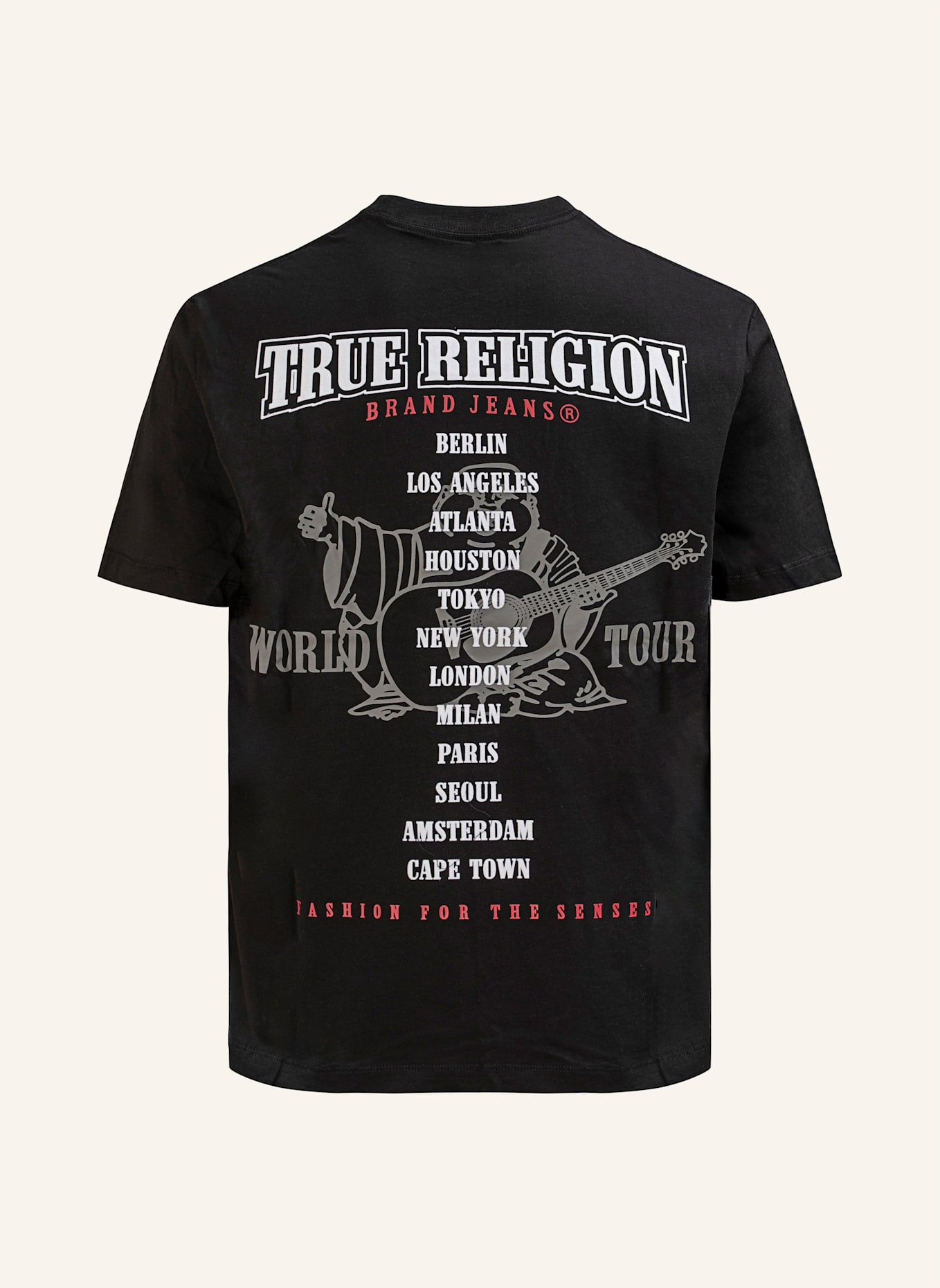 TRUE RELIGION T-Shirt BUDDHA: SCHWARZ