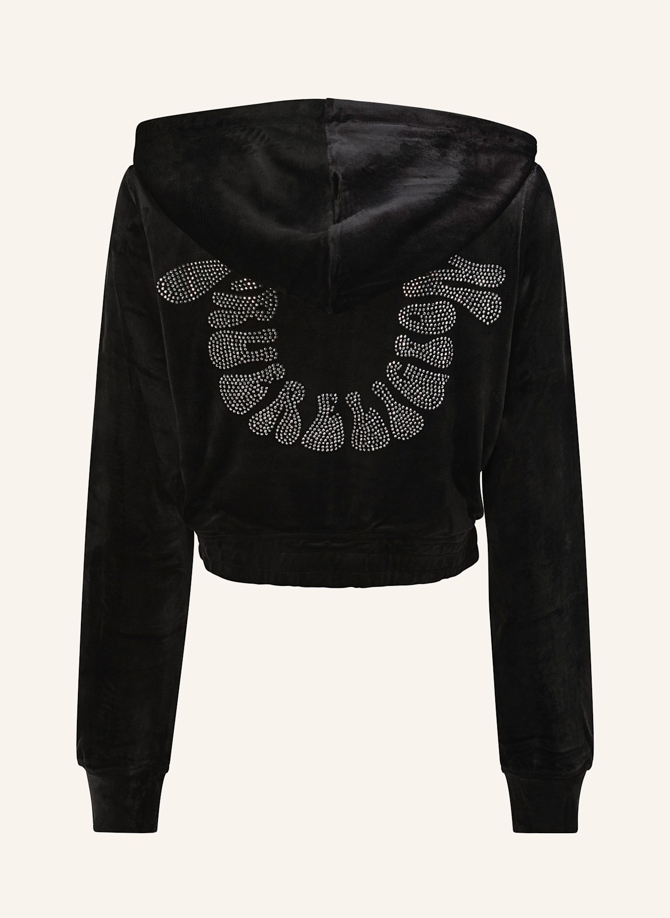 TRUE RELIGION Zip-Hoodie: SCHWARZ