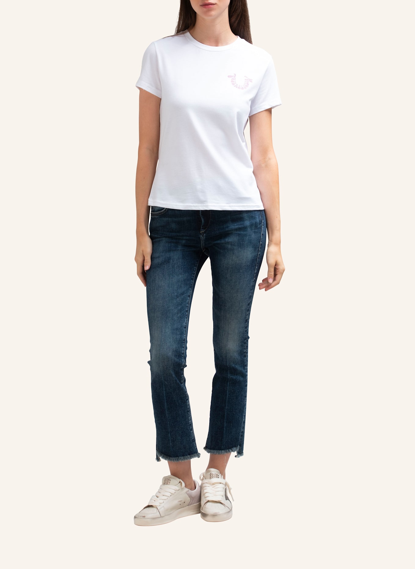 TRUE RELIGION T-Shirt: WEISS