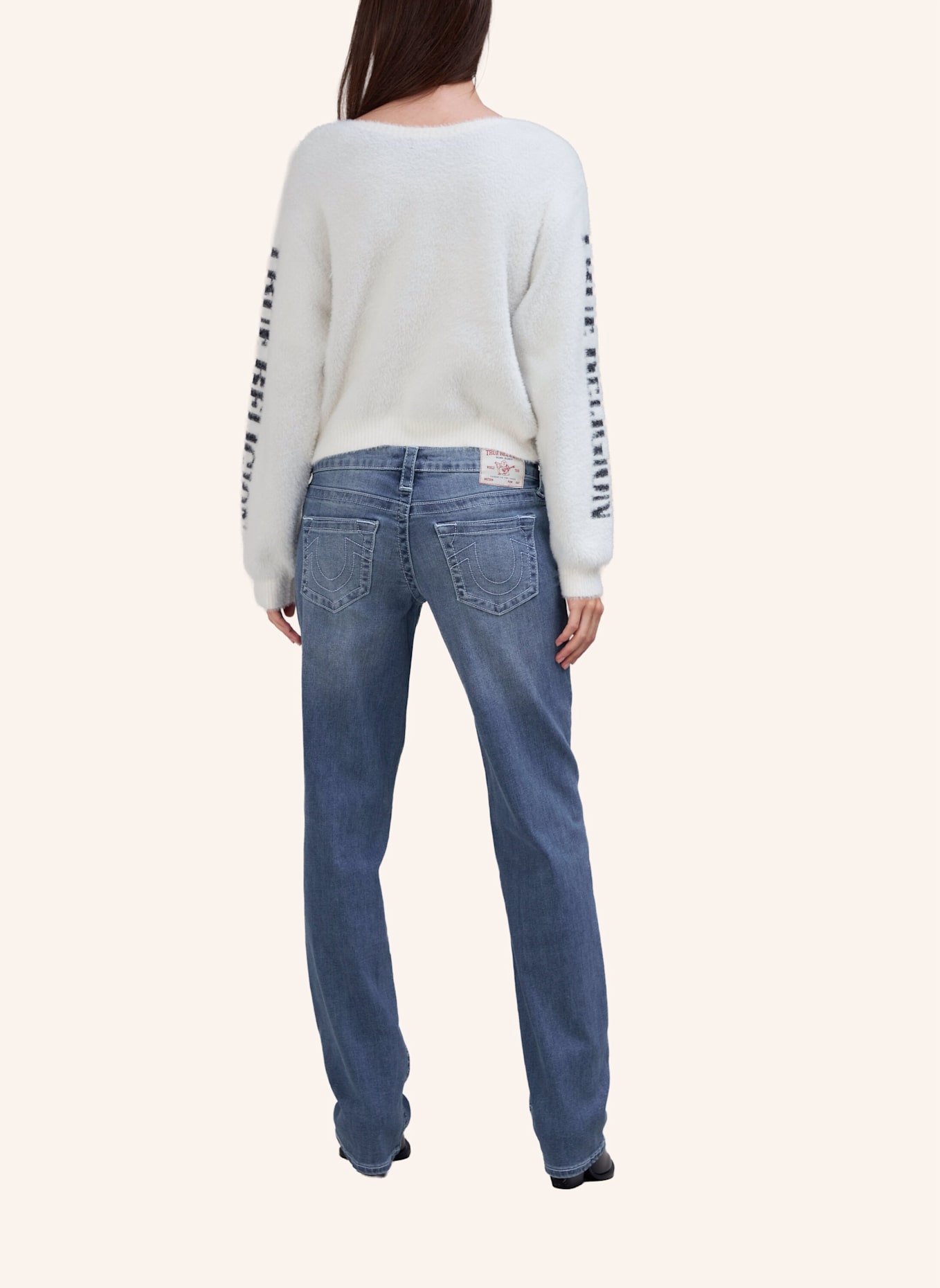 TRUE RELIGION Sweater: WEISS