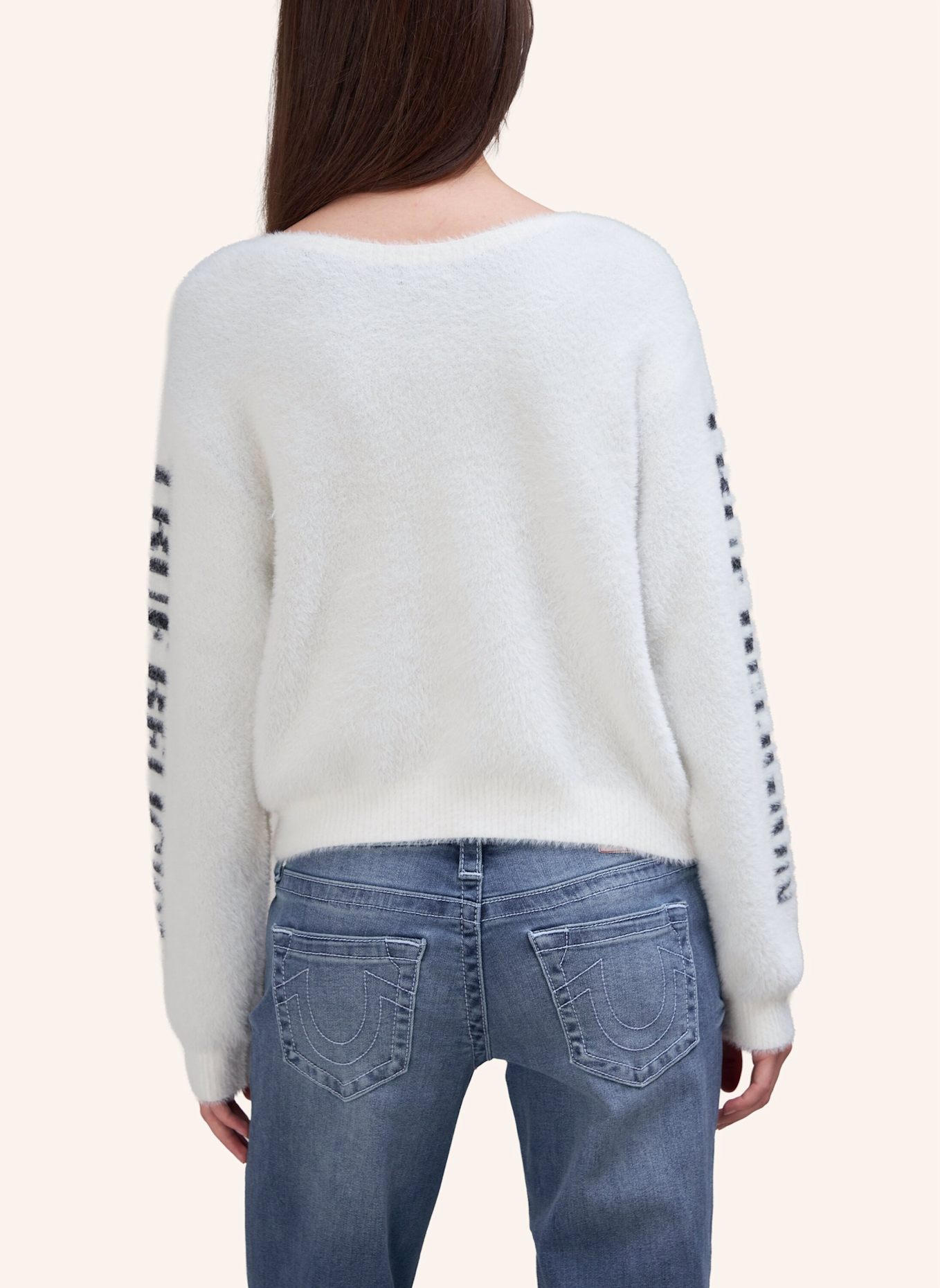 TRUE RELIGION Sweater: WEISS
