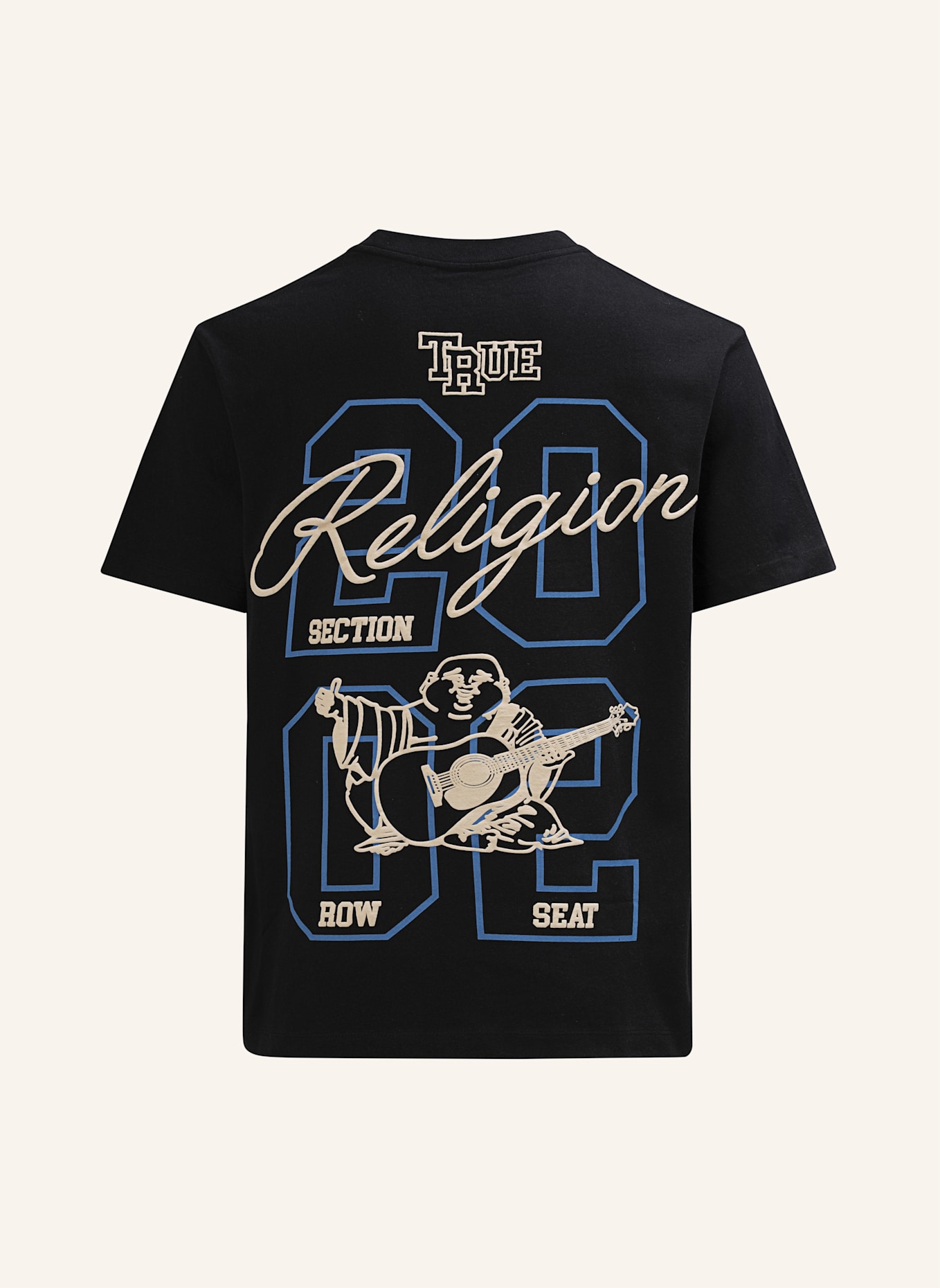 TRUE RELIGION T-Shirt UNIVERSITY: SCHWARZ