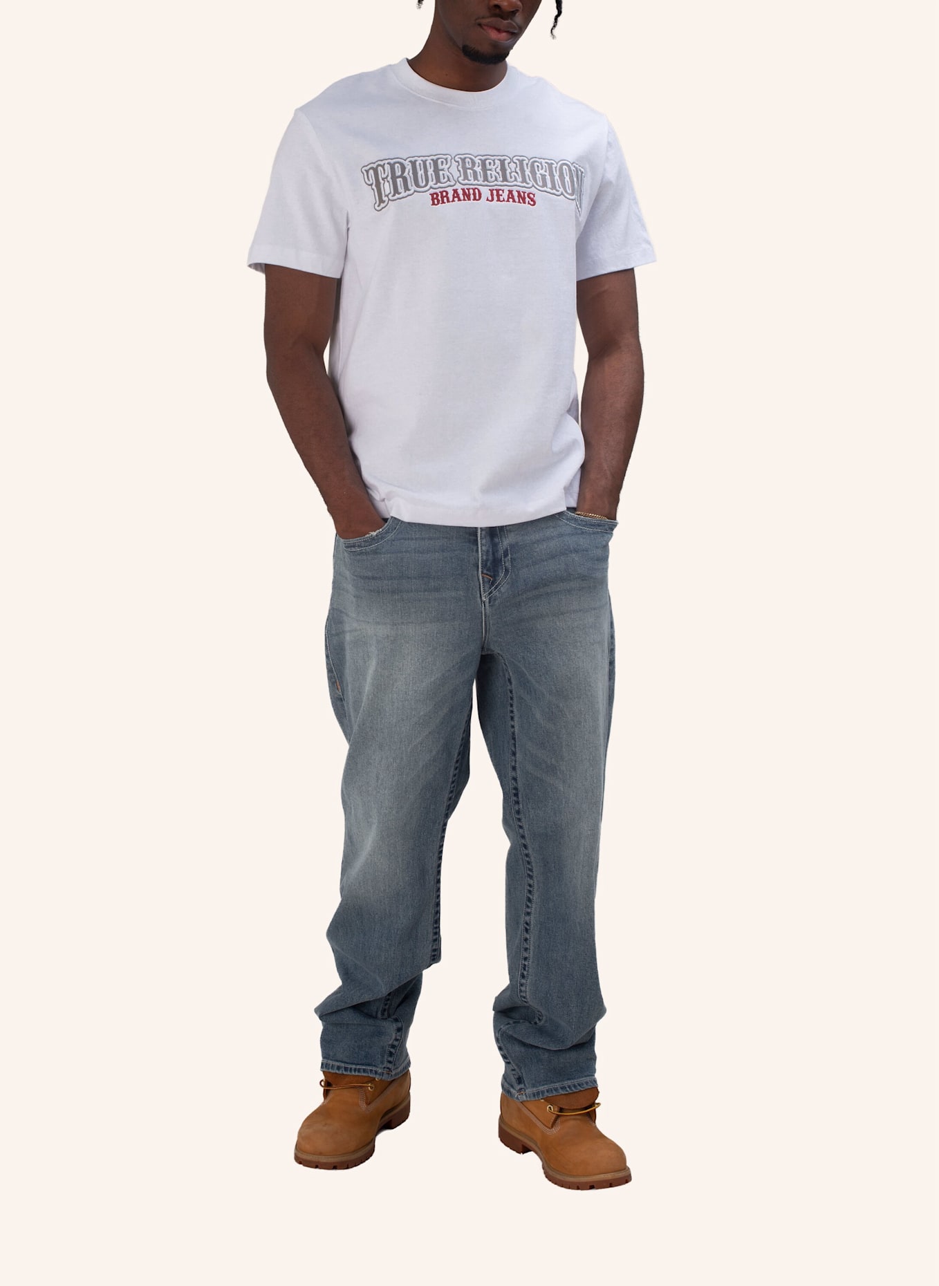 TRUE RELIGION T-Shirt: WEISS