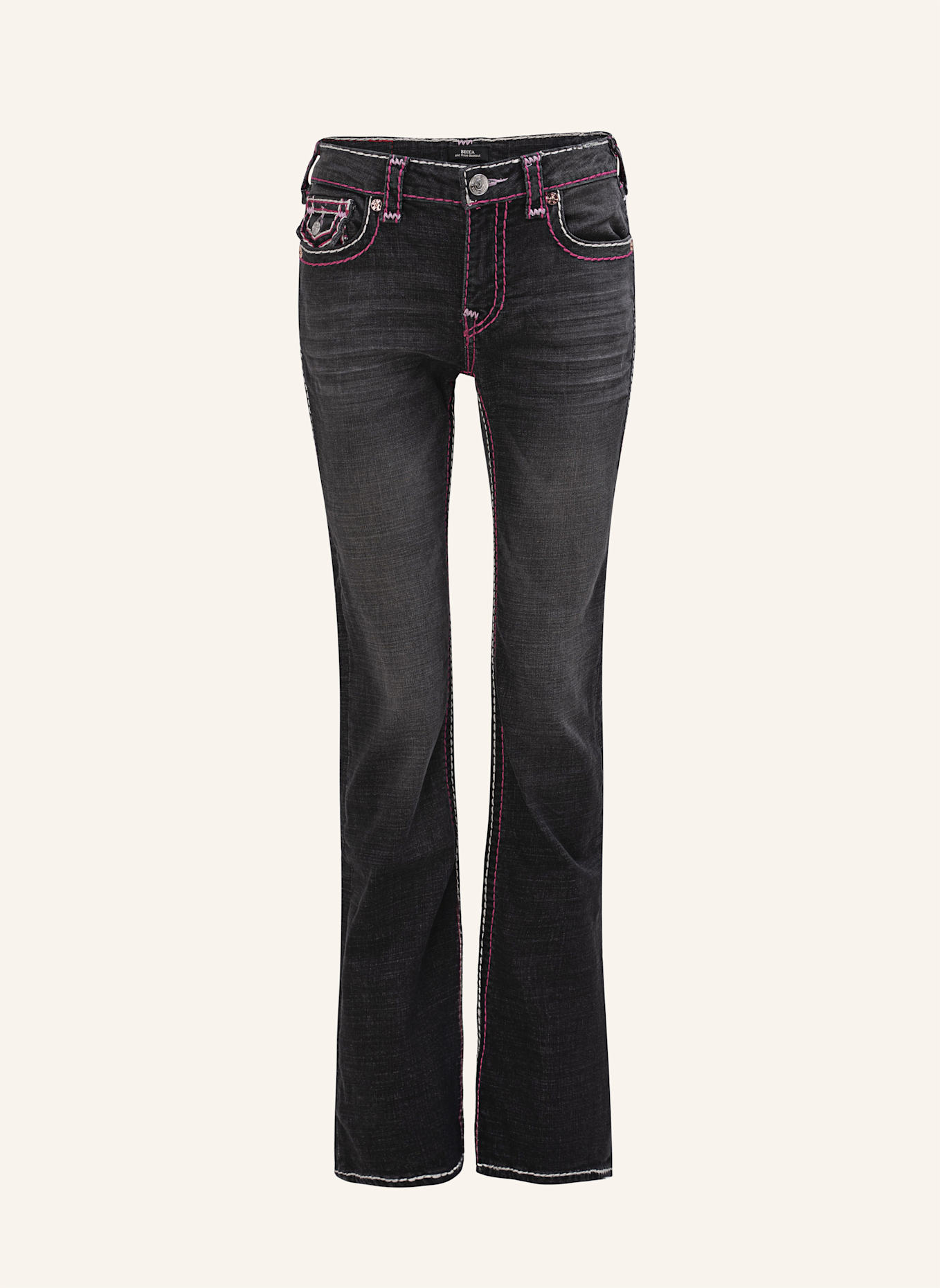 TRUE RELIGION Jeans BECCA Super T: SCHWARZ