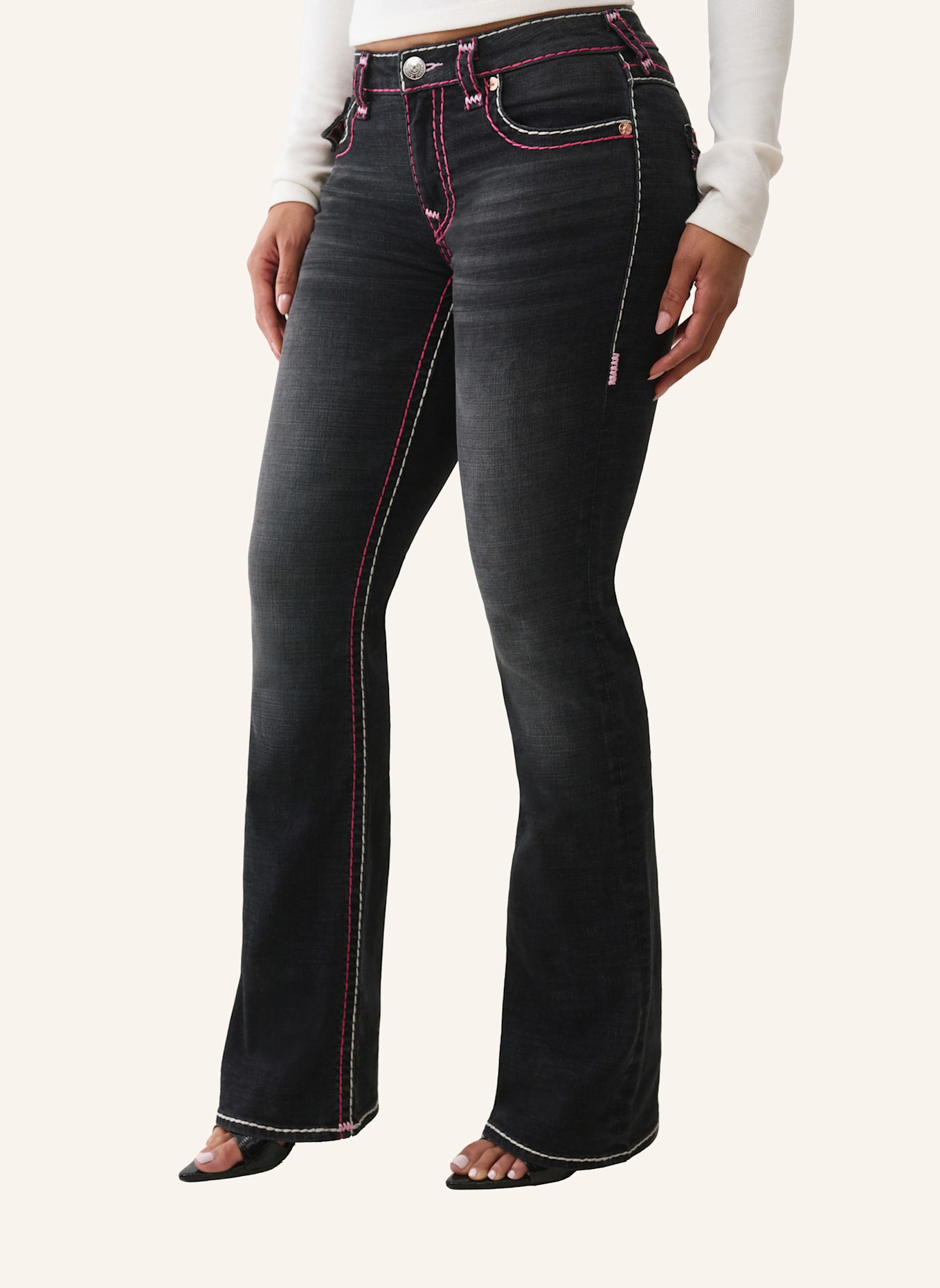 TRUE RELIGION Jeans BECCA Super T: SCHWARZ