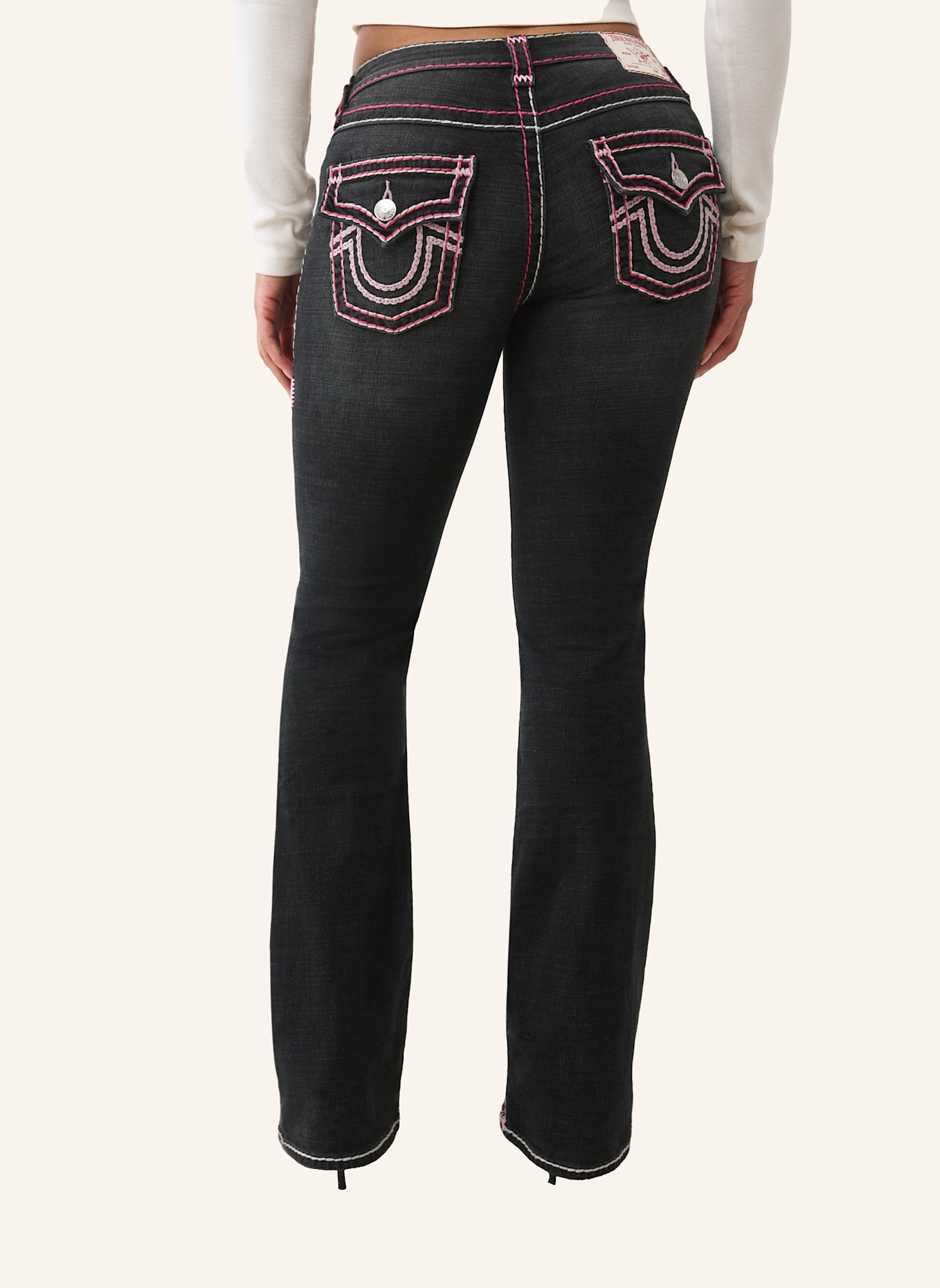 TRUE RELIGION Jeans BECCA Super T: SCHWARZ