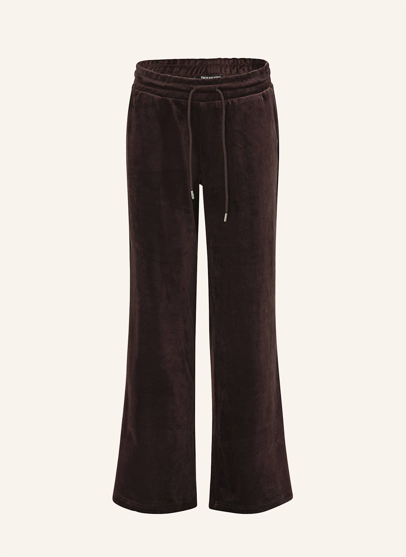TRUE RELIGION Sweatpant VELOUR CRYSTAL: BRAUN