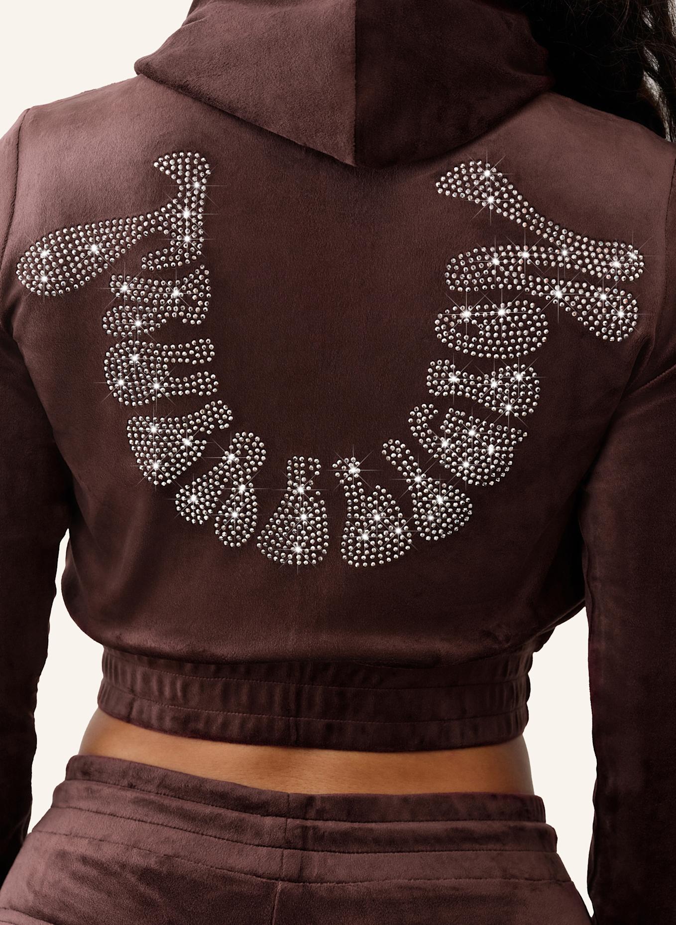 TRUE RELIGION Zip-Hoodie: BRAUN