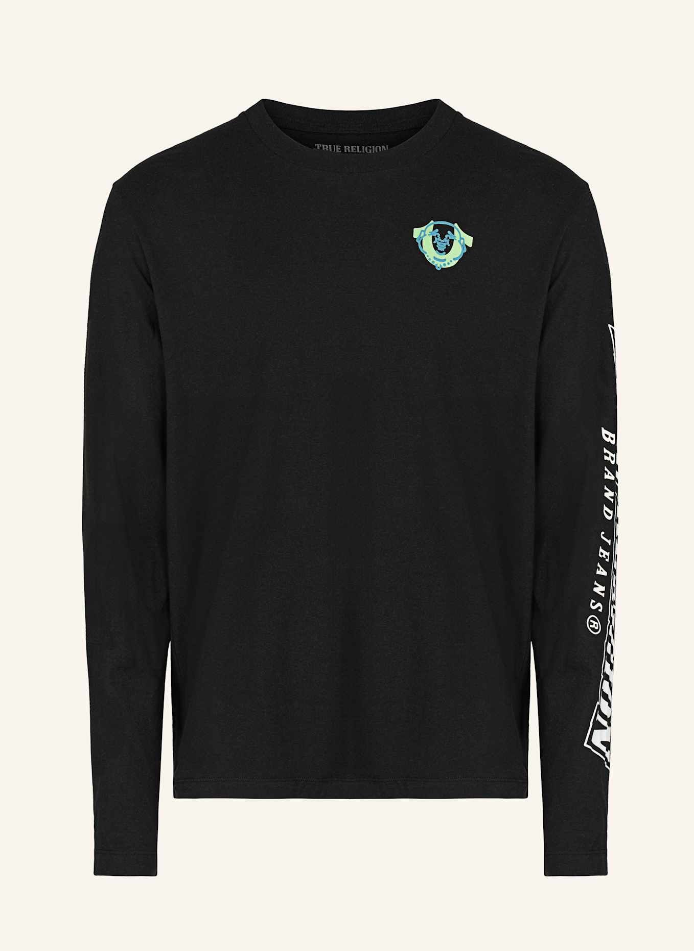 TRUE RELIGION Longsleeve: SCHWARZ