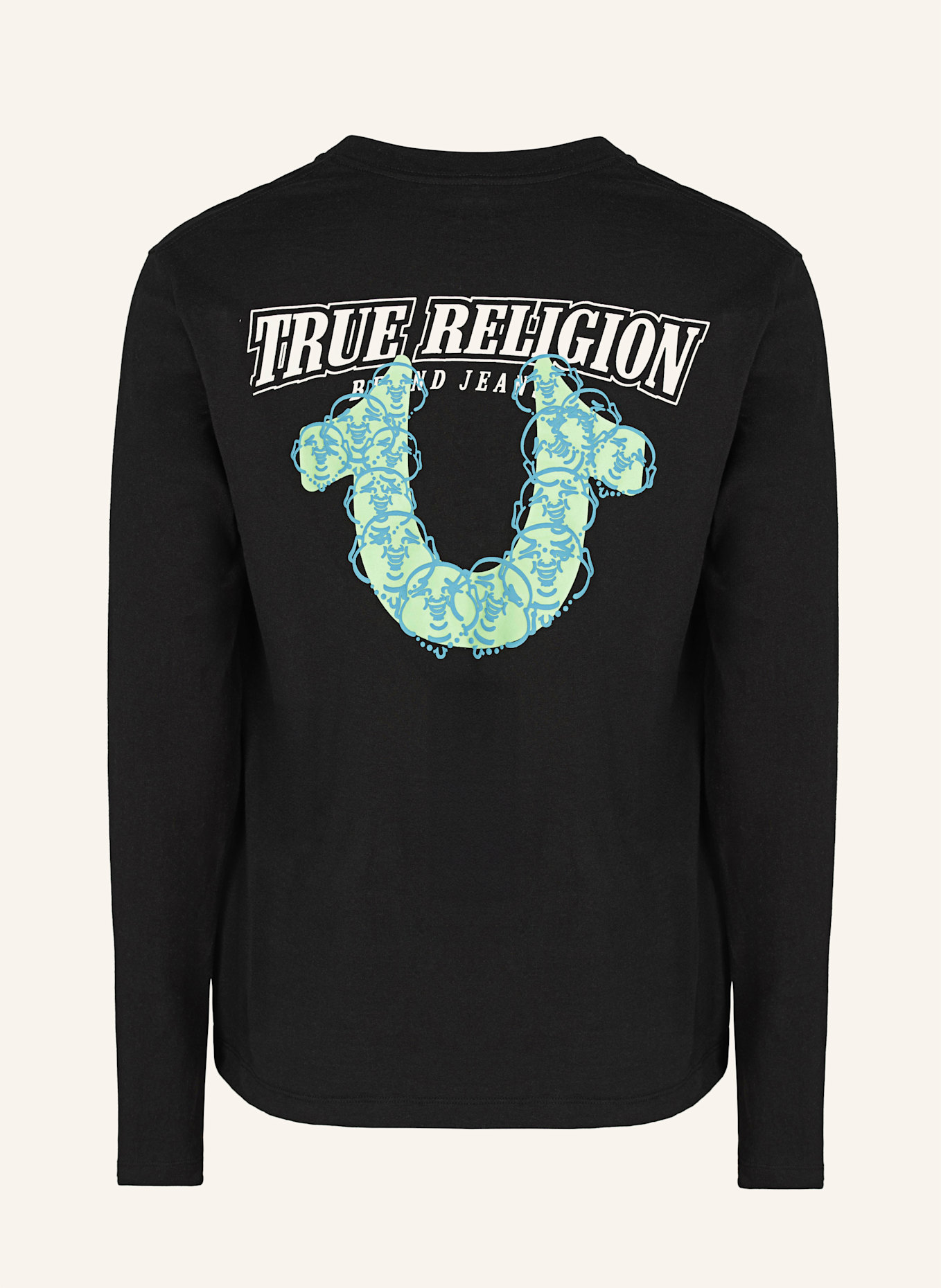 TRUE RELIGION Longsleeve: SCHWARZ