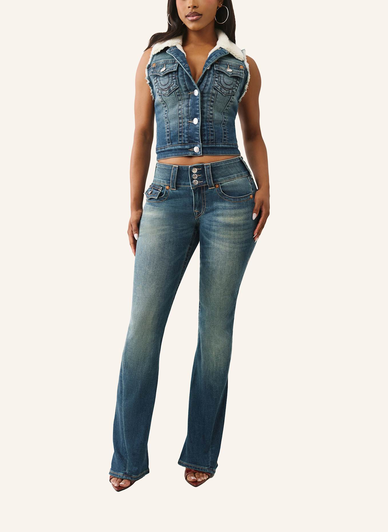 TRUE RELIGION Jeans JOEY Y2K: BLAU