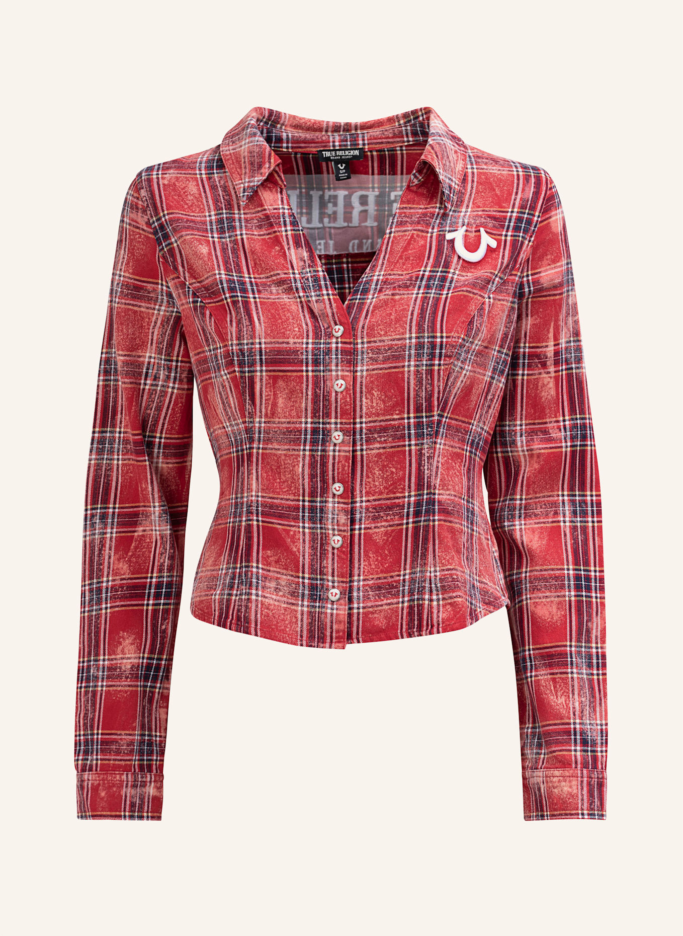 TRUE RELIGION Karohemd: ROT