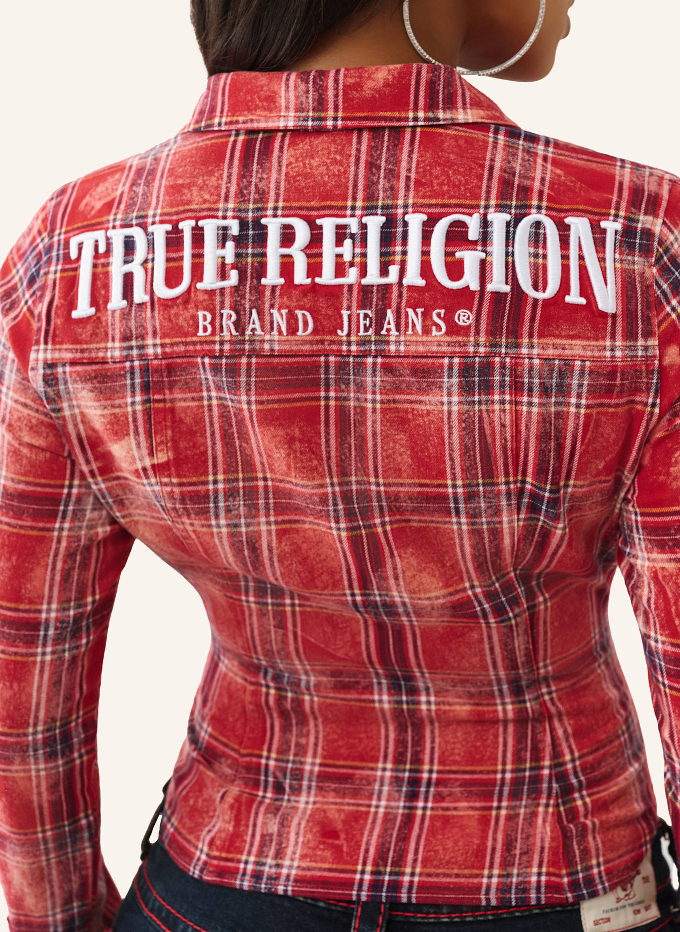 TRUE RELIGION Karohemd: ROT