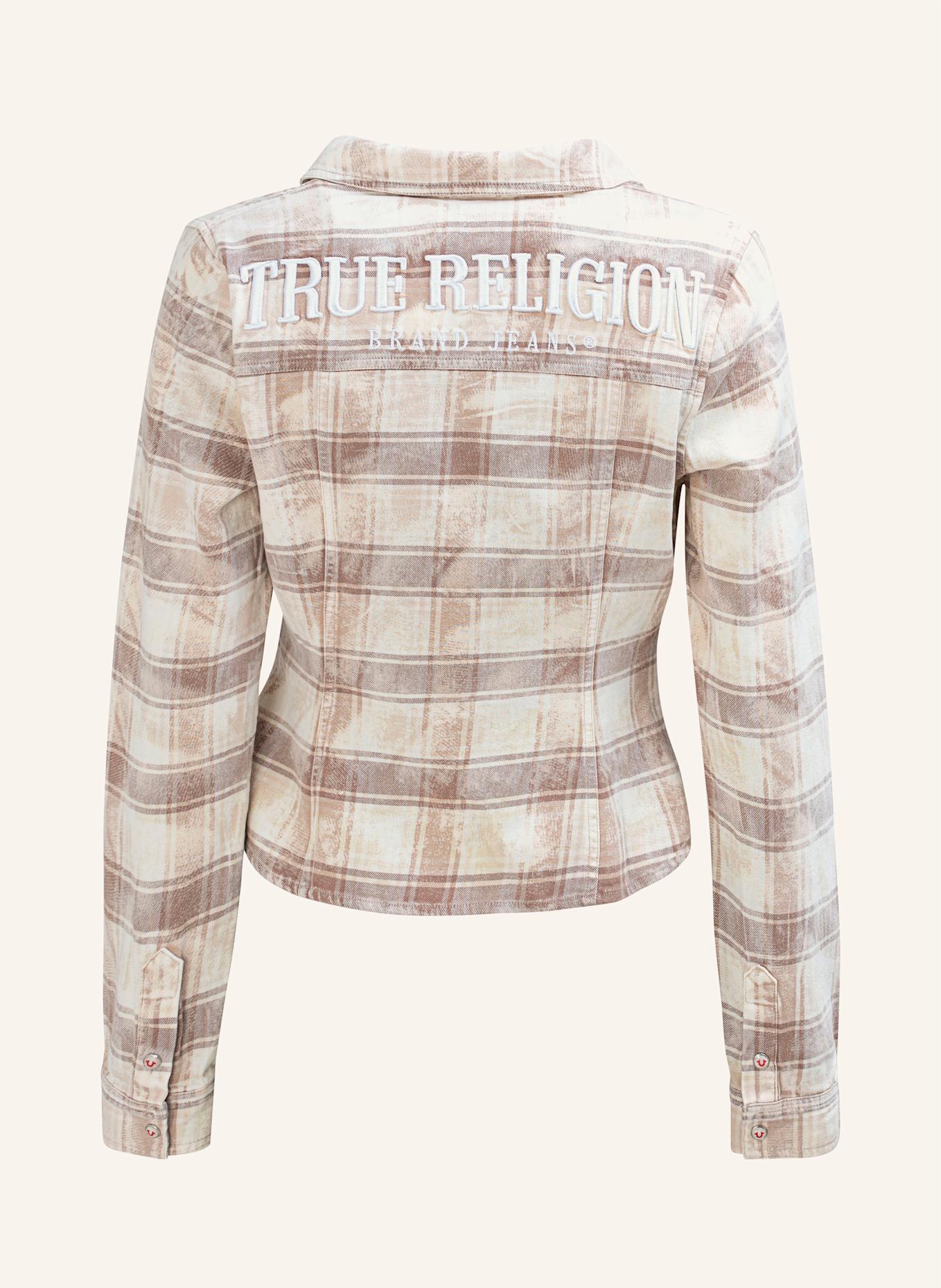 TRUE RELIGION Karohemd: BRAUN/ BEIGE