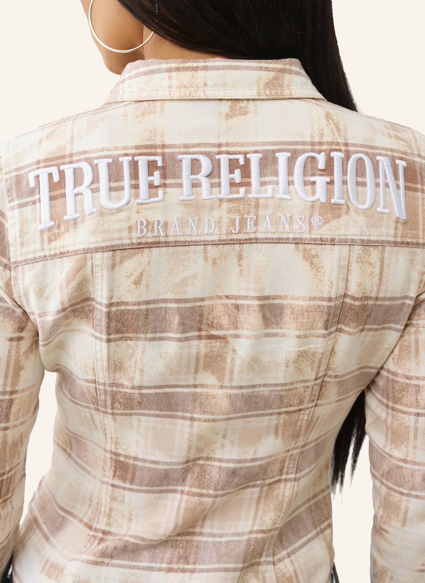 TRUE RELIGION Karohemd: BRAUN/ BEIGE