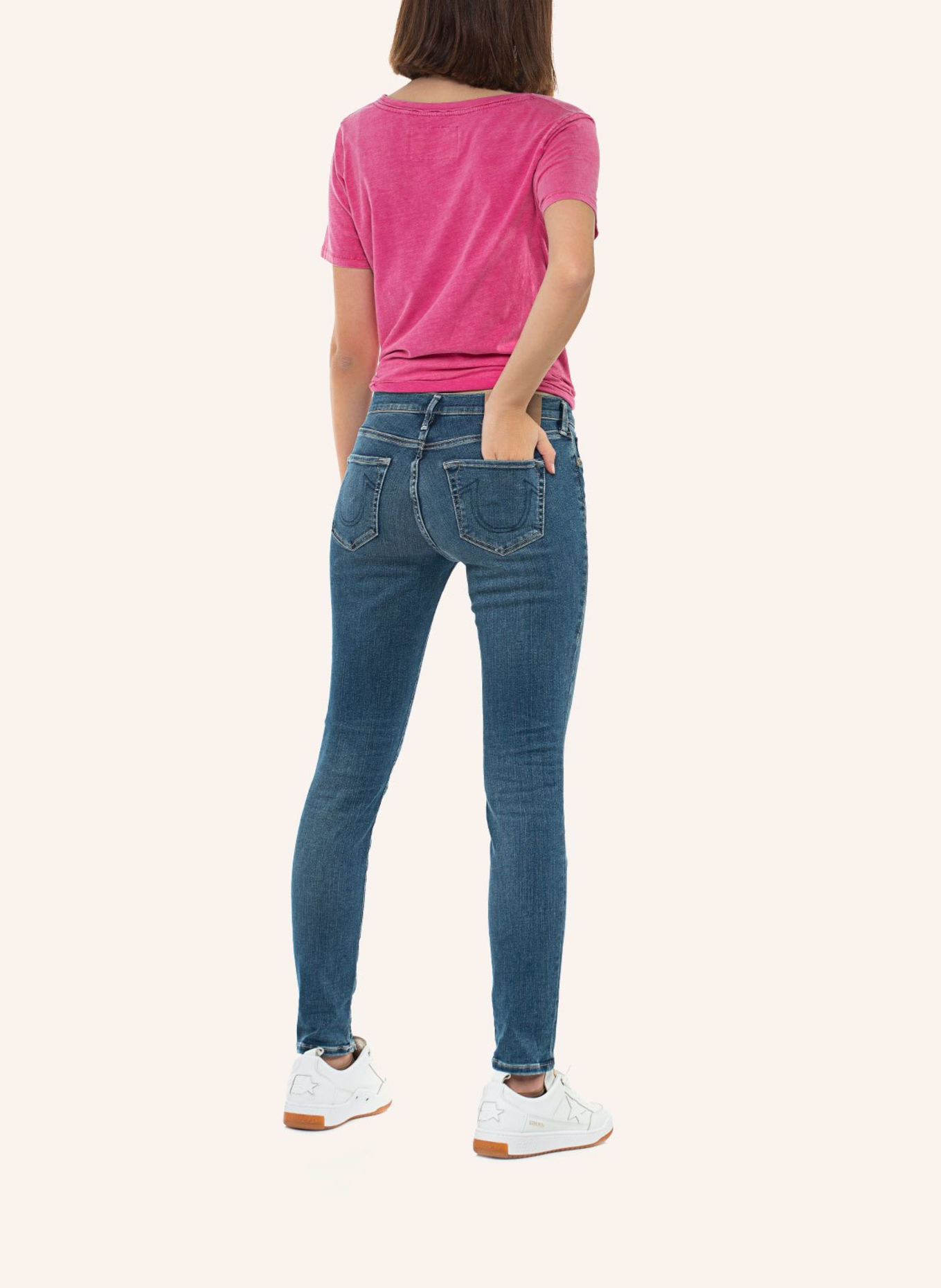 TRUE RELIGION Jeans HALLE: BLAUGRAU/ DUNKELBLAU