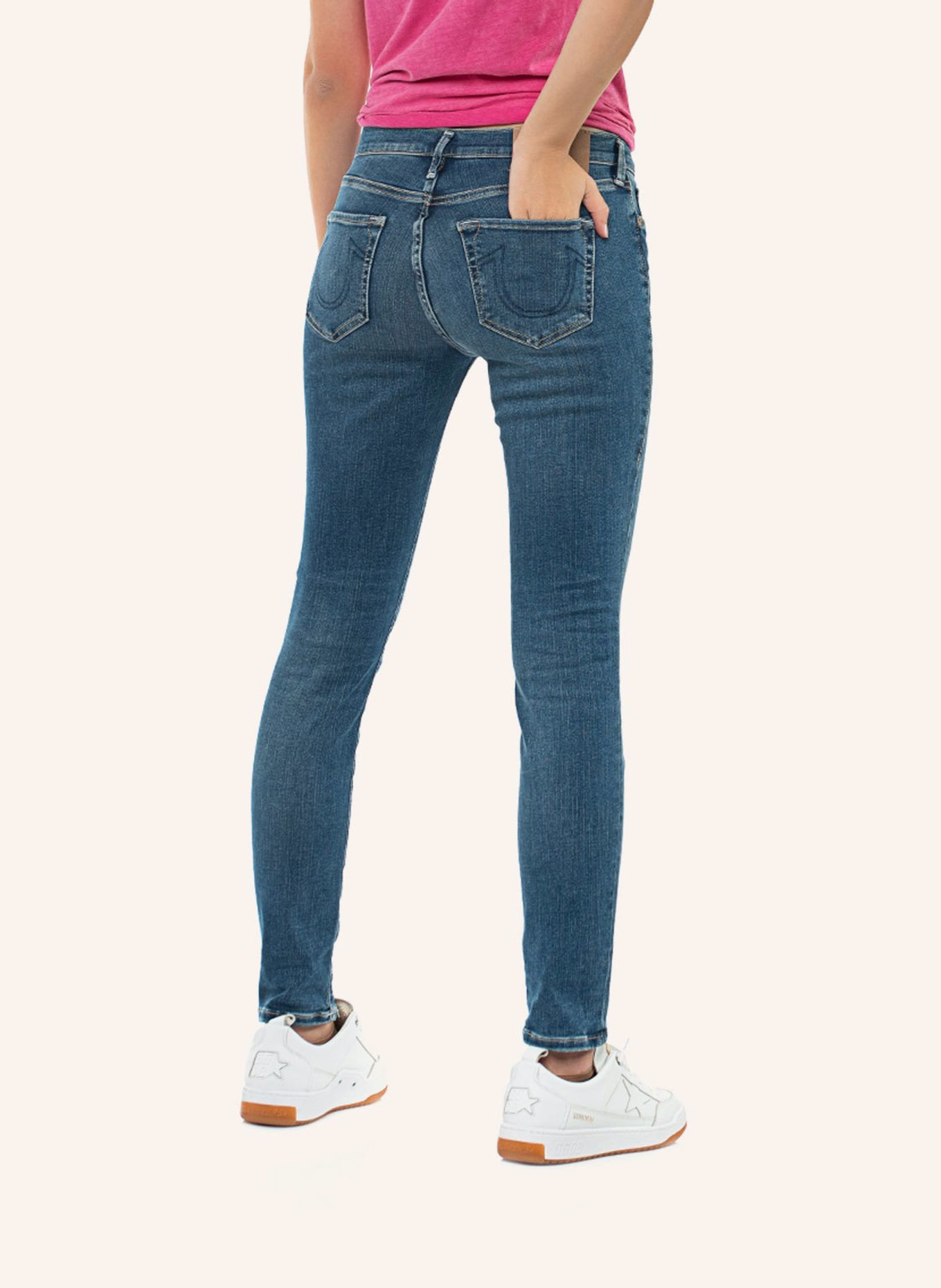 TRUE RELIGION Jeans HALLE: BLAUGRAU/ DUNKELBLAU