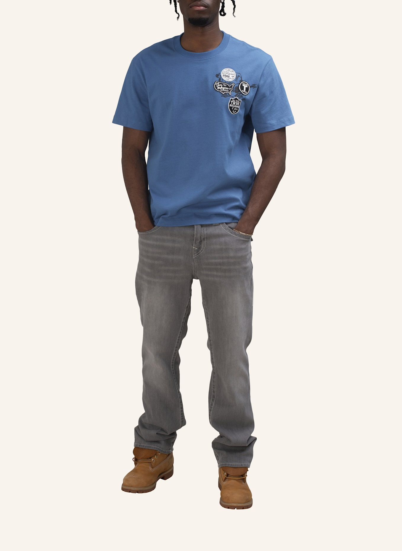 TRUE RELIGION Jeans RICKY: GRAU