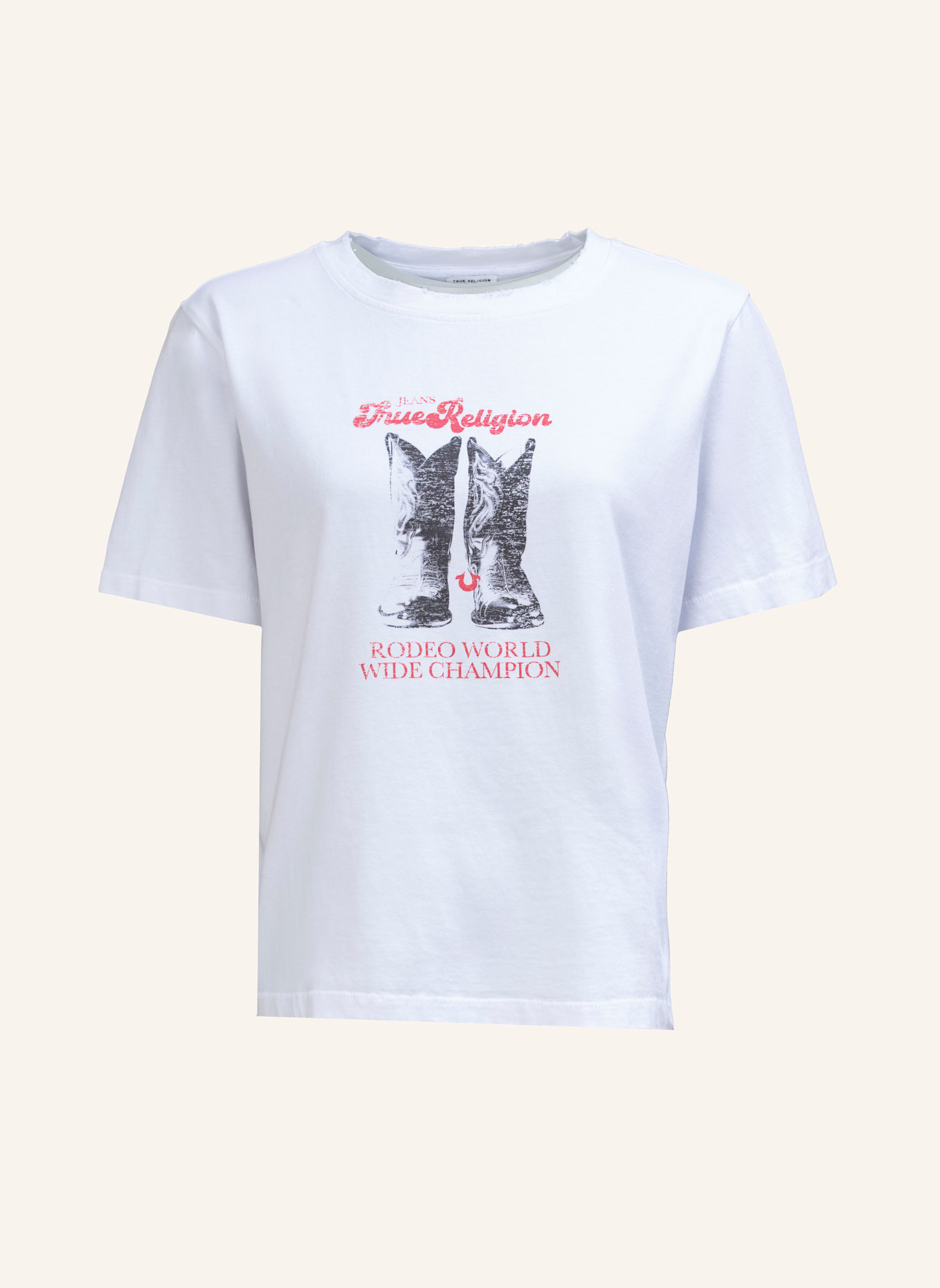 TRUE RELIGION T-Shirt BOOTS: WEISS